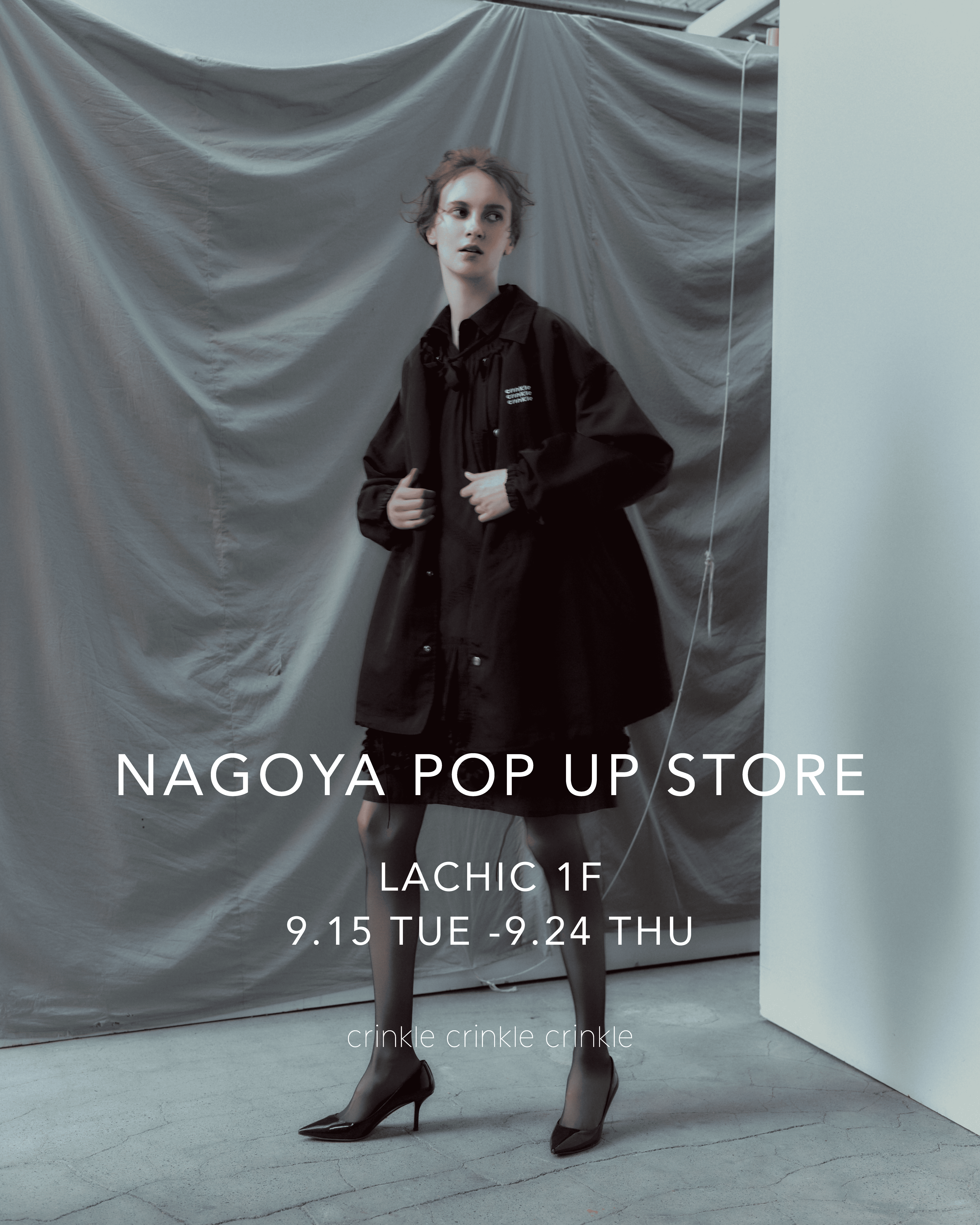 crinkle crinkle crinkle POP UP STORE at NAGOYA 9/15(火)-9/24(木)