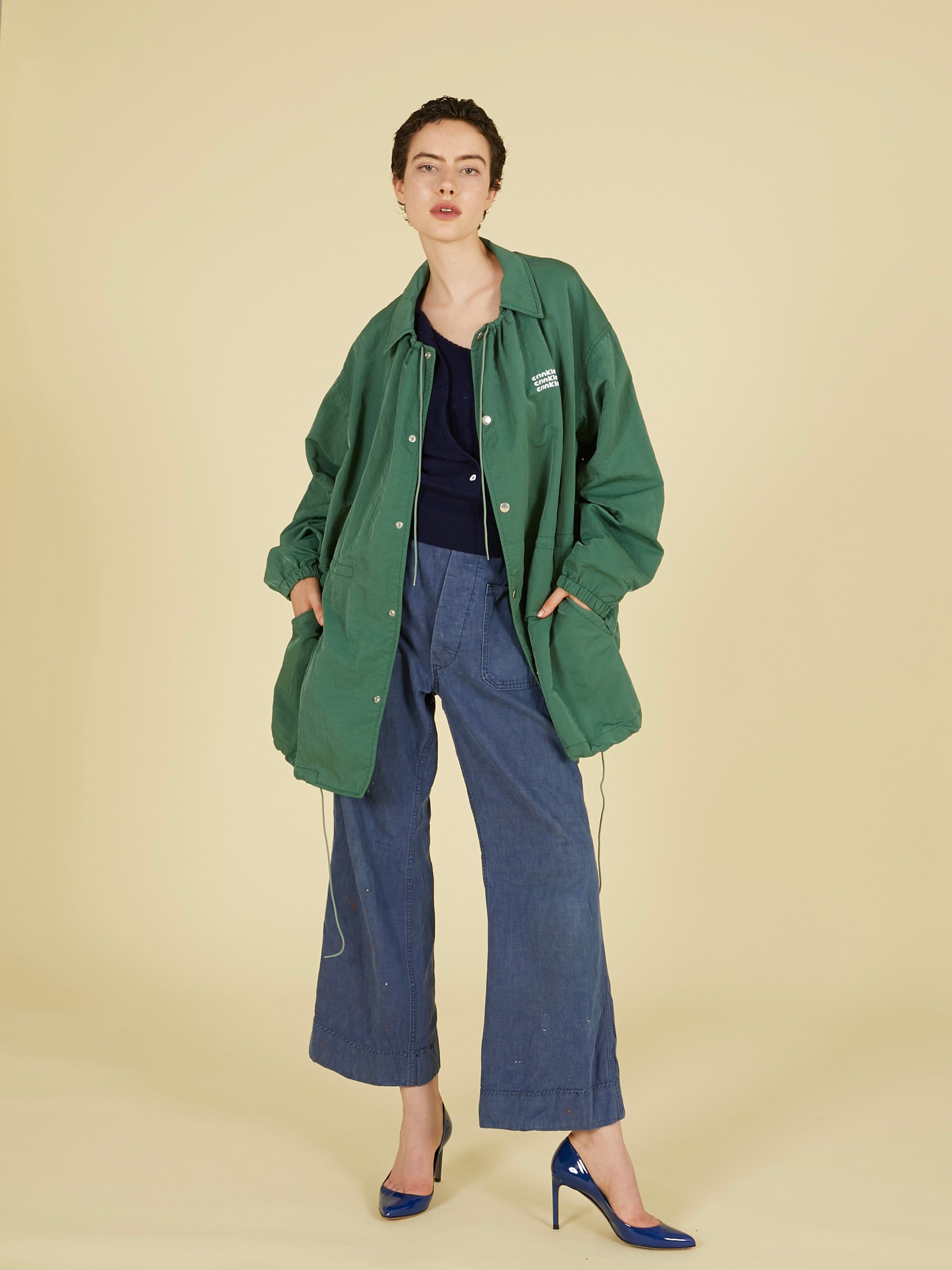 gather monster coach jacket|GREEN