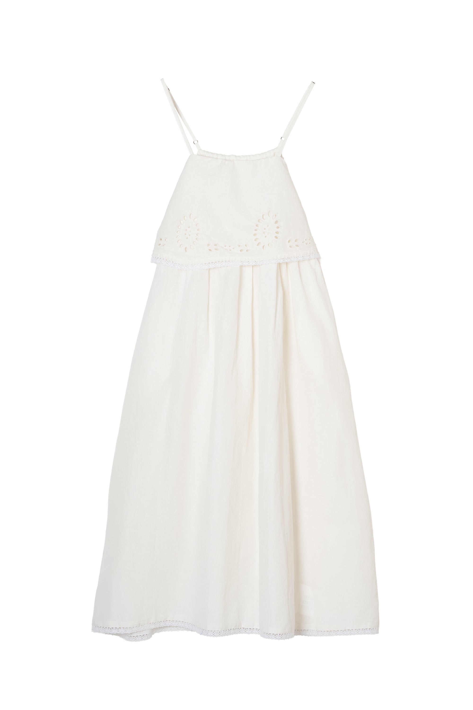 embroidey chief cami onepiece|WHITE