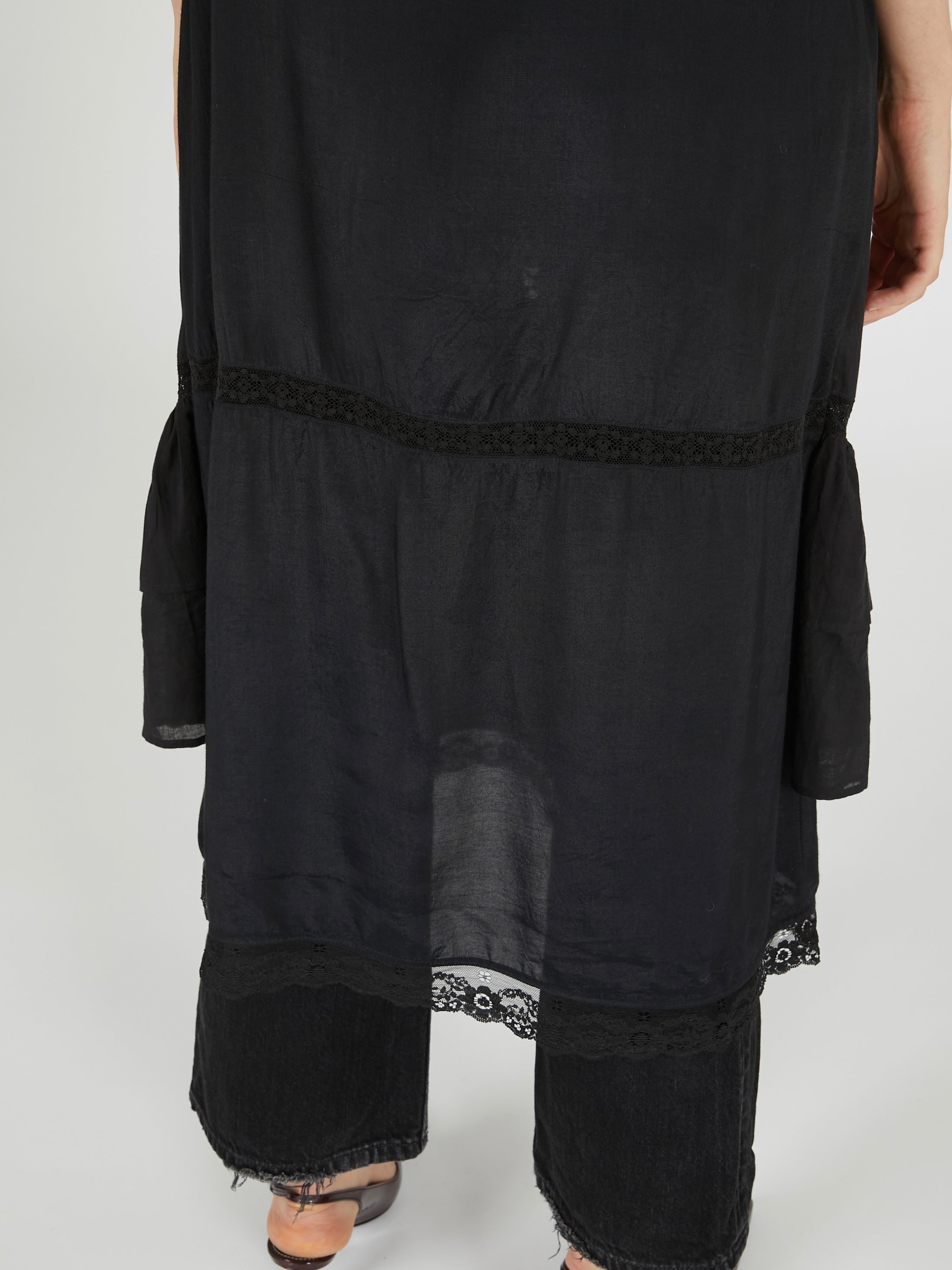 dot cami layer onepiece|BLACK