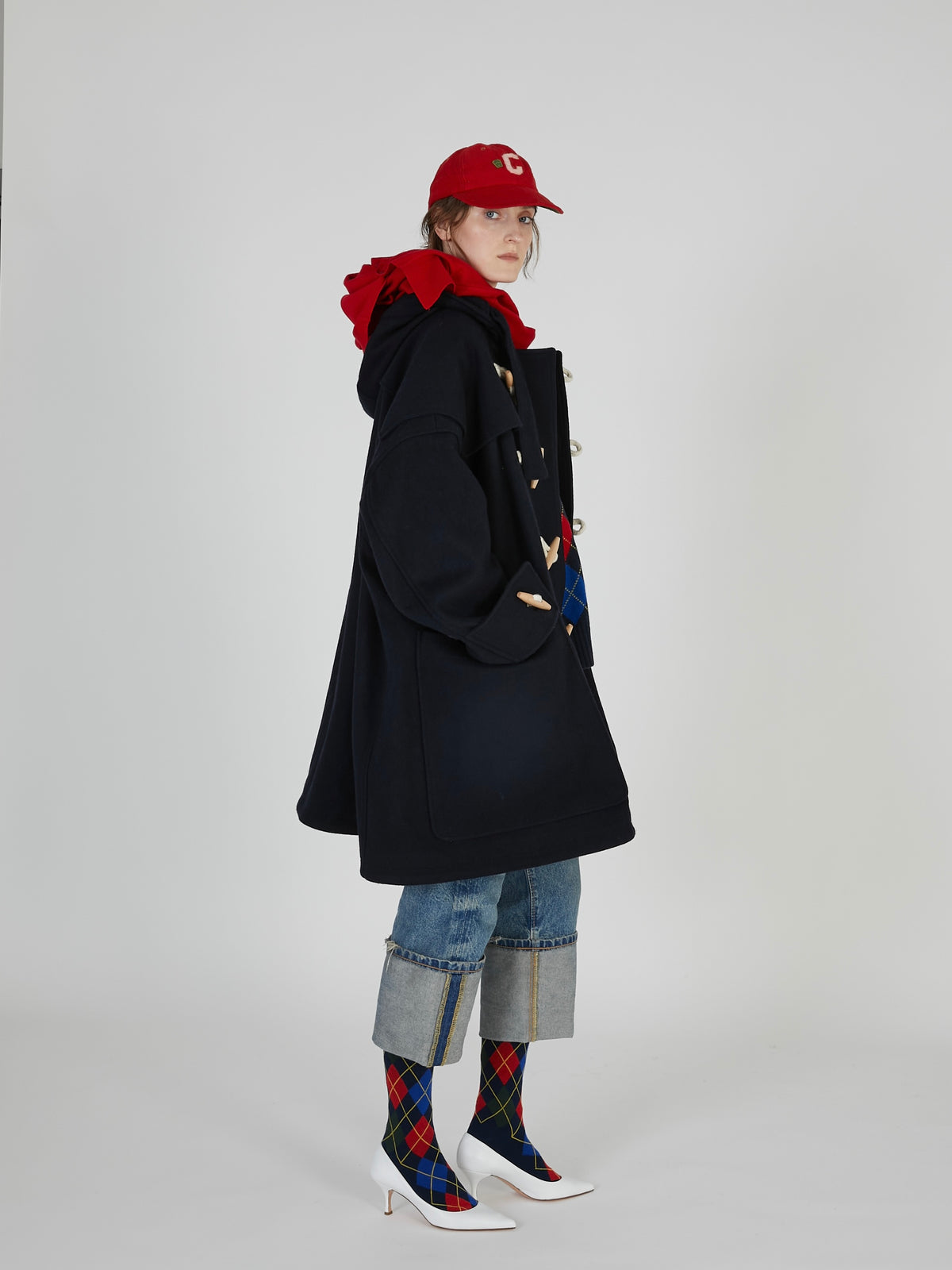 【griguri】monster duffle coat|NAVY