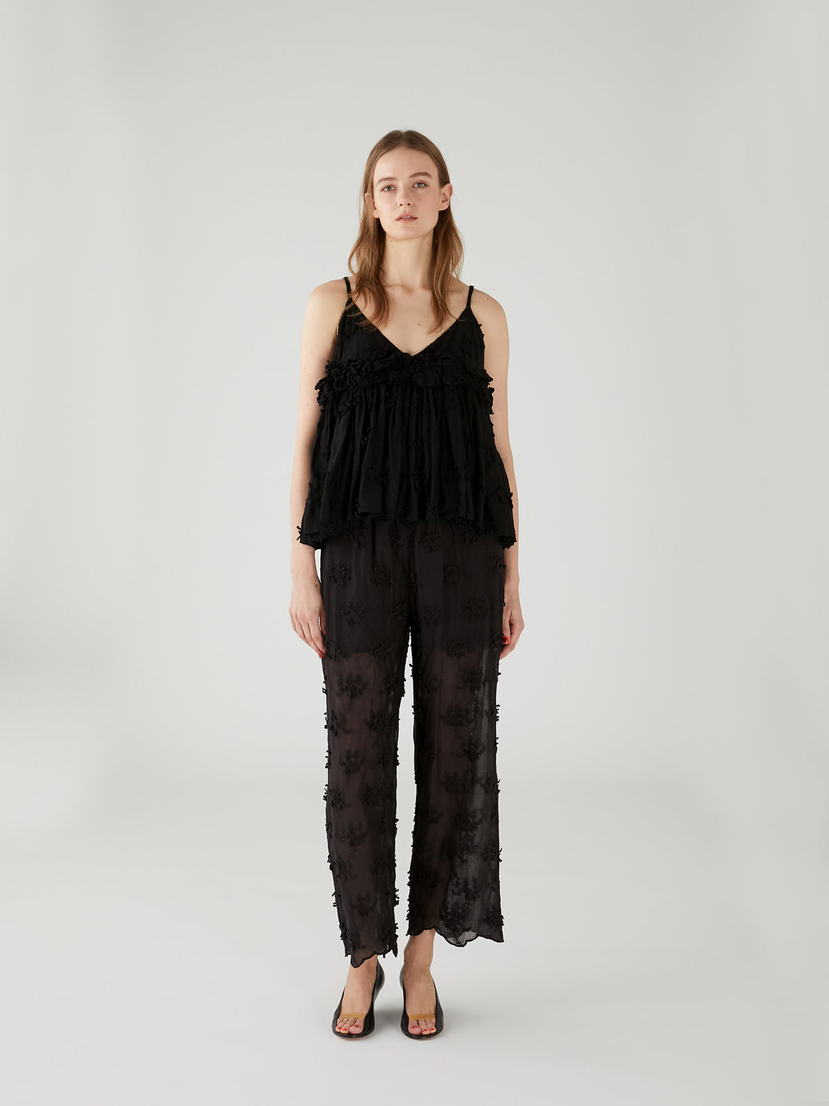Nerazzurri Crinkled Eyelet Pants 99CLUB