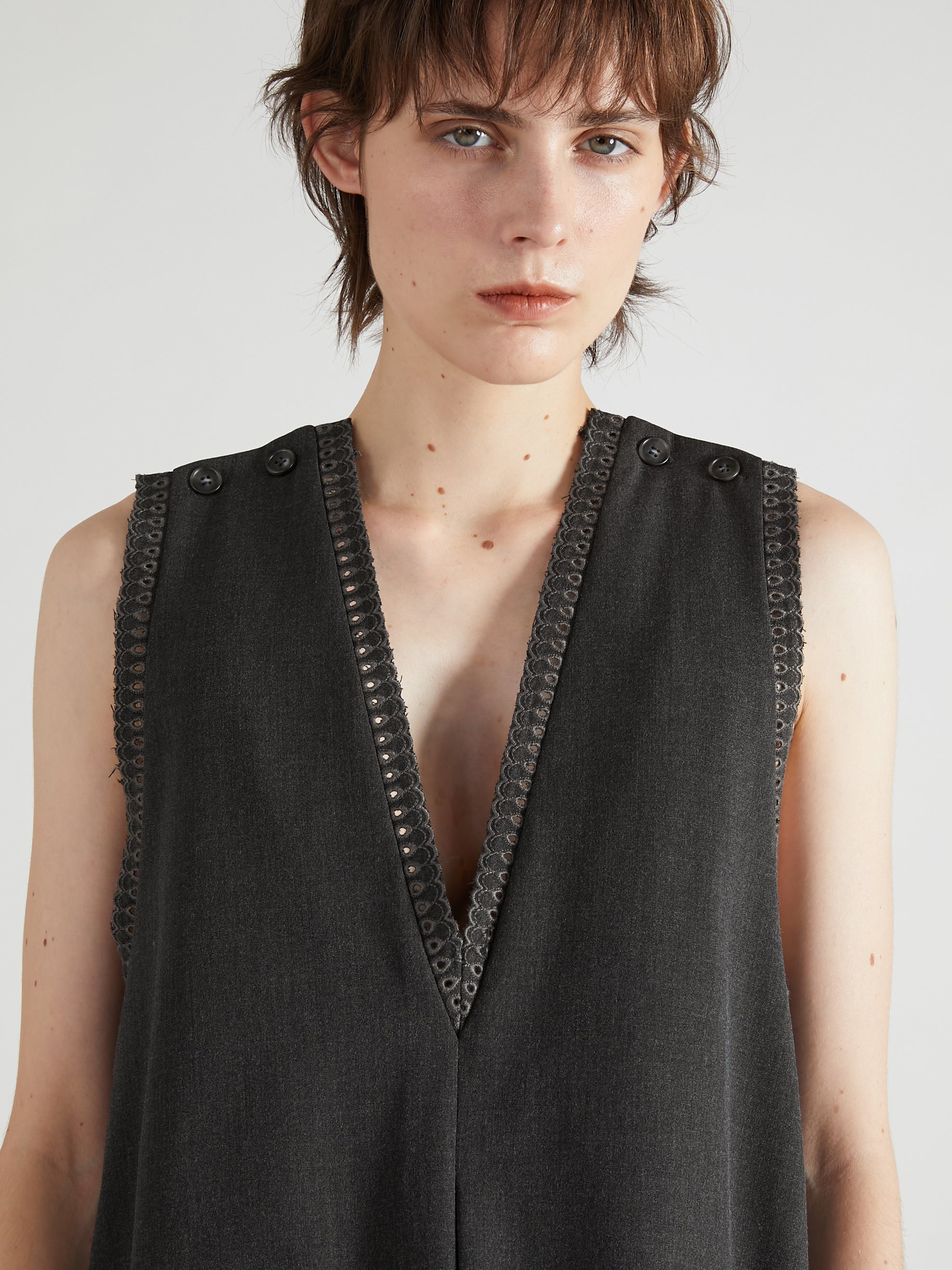 scallop tunic|GRAY