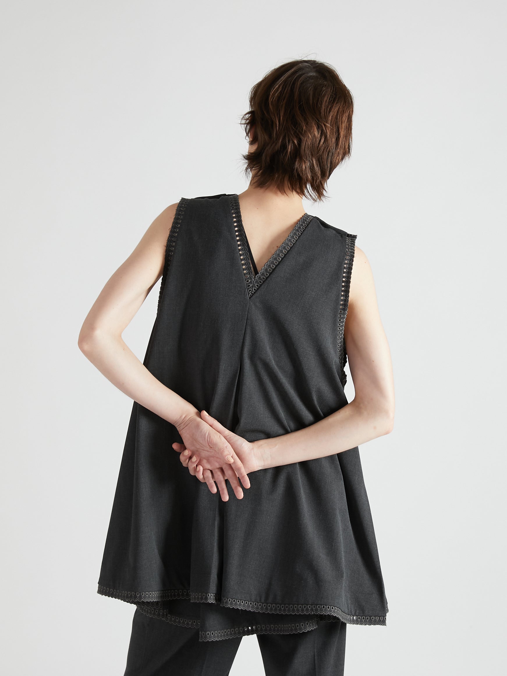 scallop tunic|GRAY