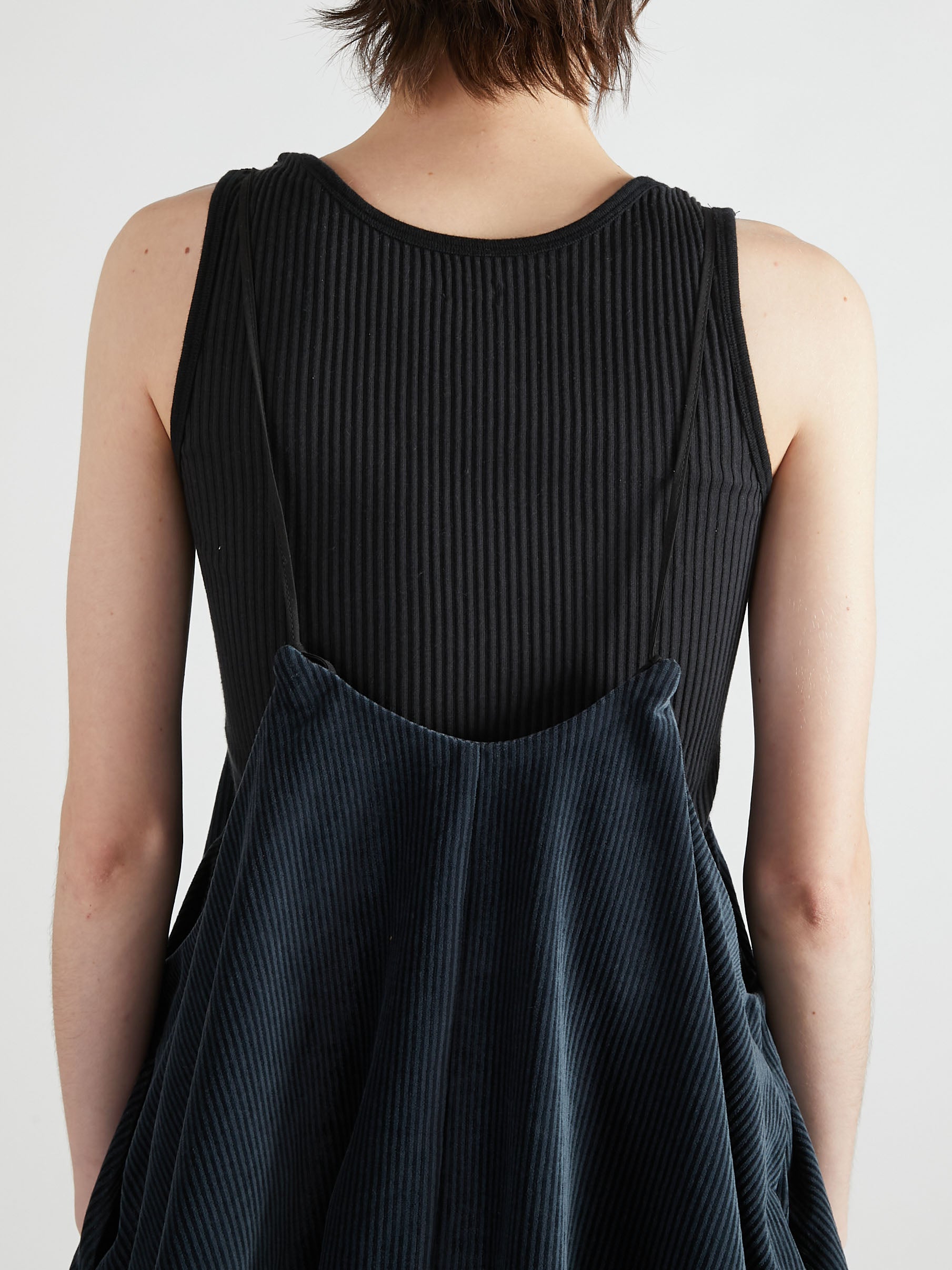 velvet border camisole|BLACK