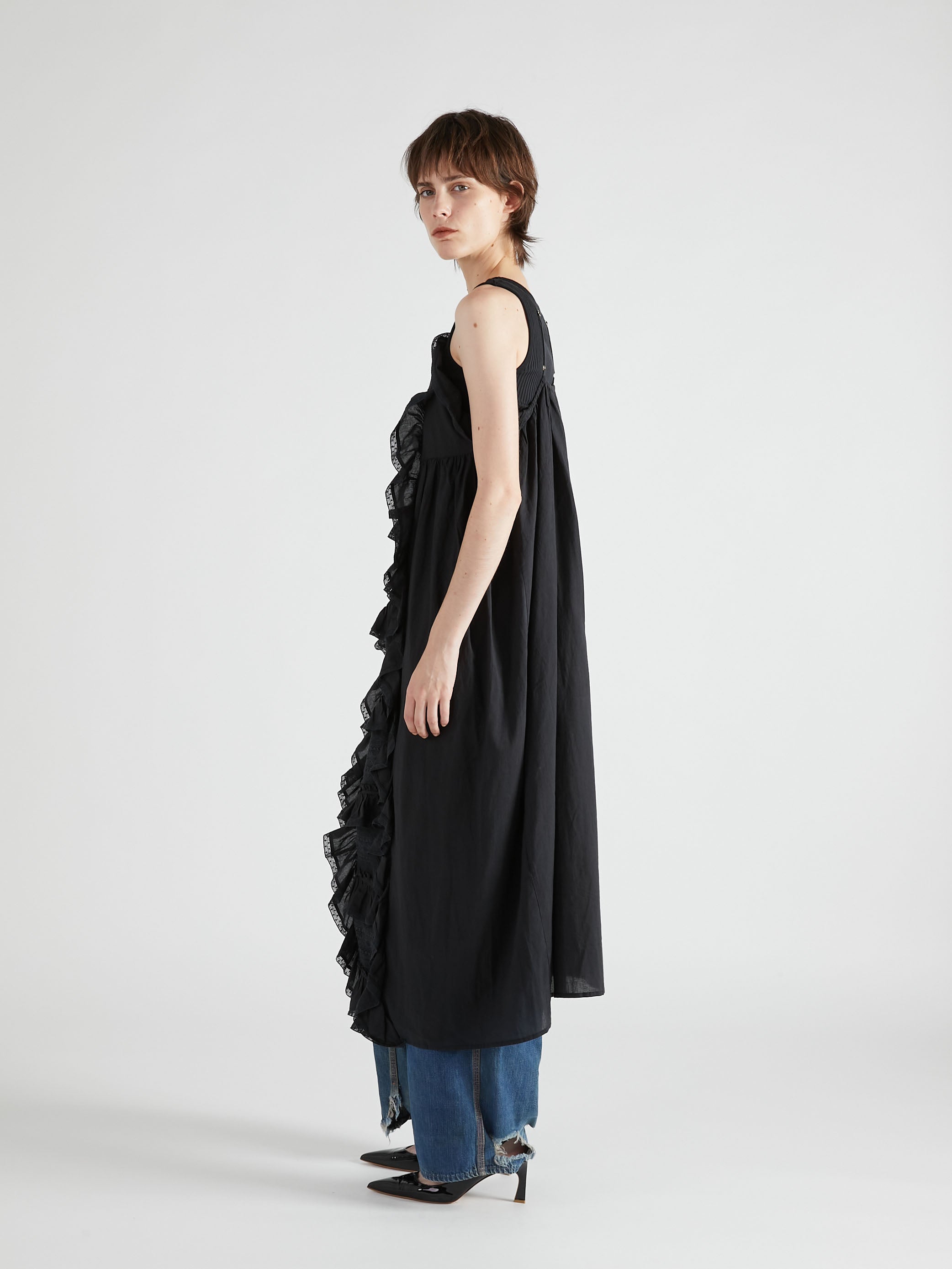 liver lace vintage likecami dress|BLACK