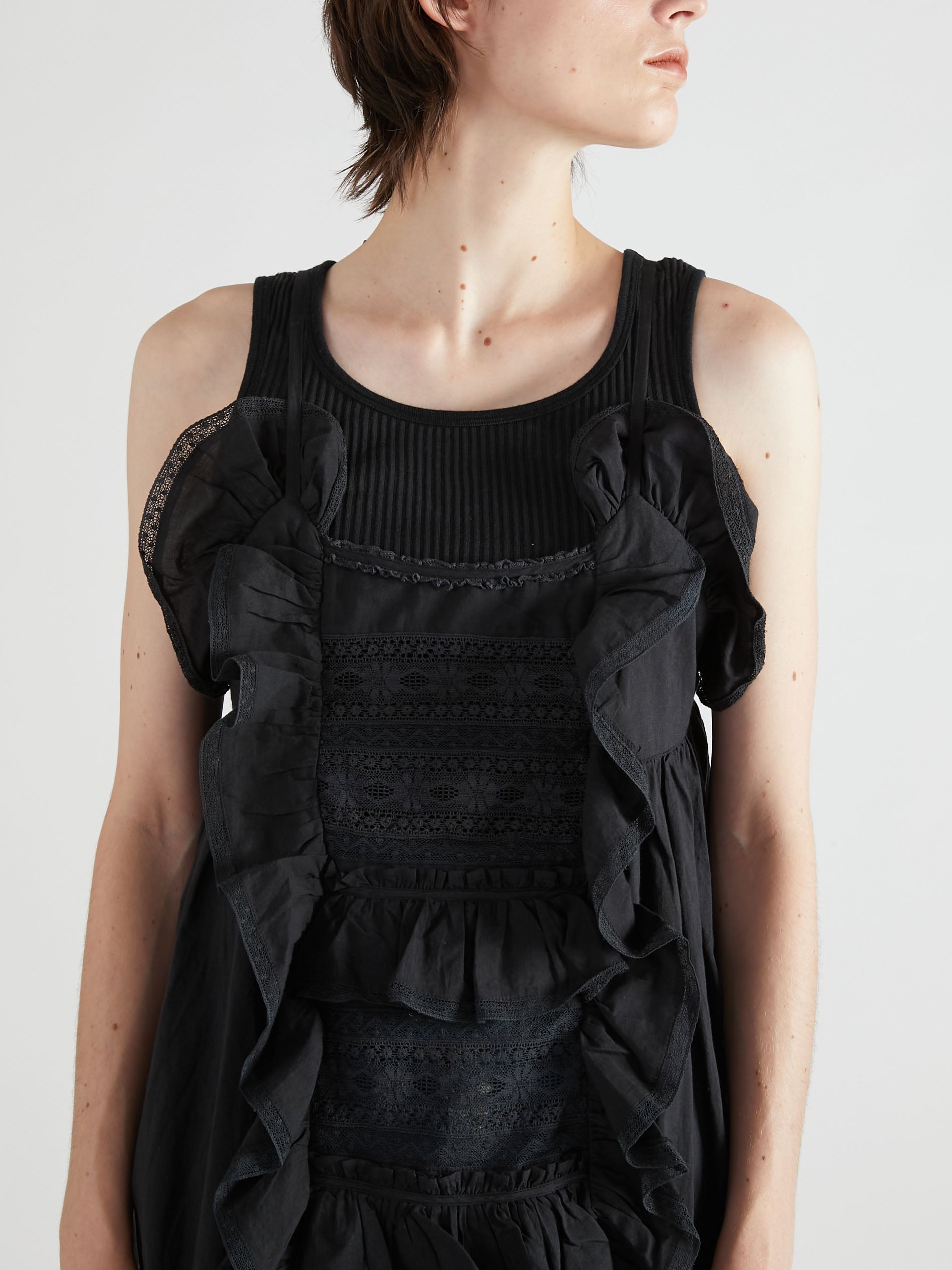 liver lace vintage likecami dress|BLACK