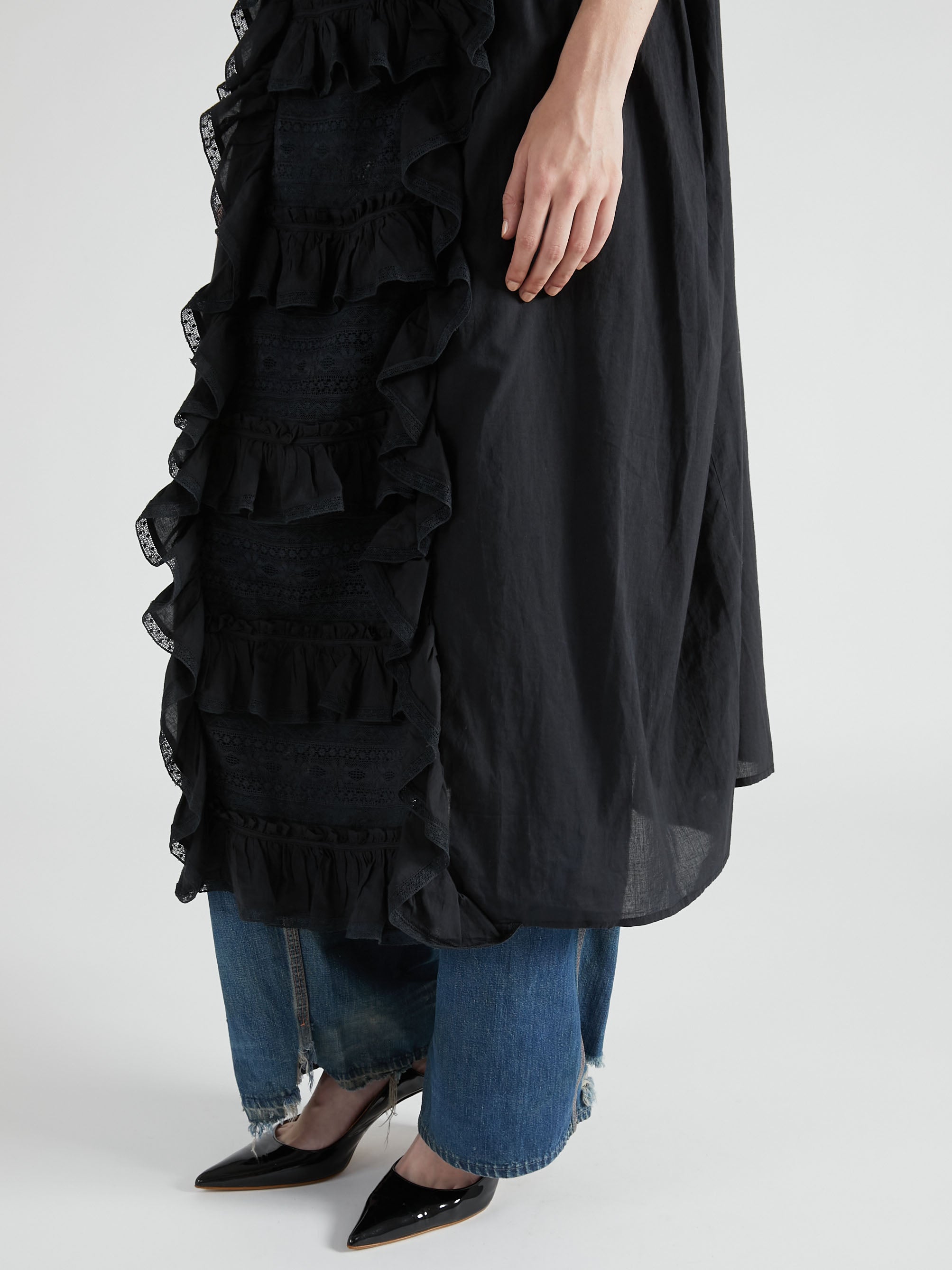 liver lace vintage likecami dress|BLACK