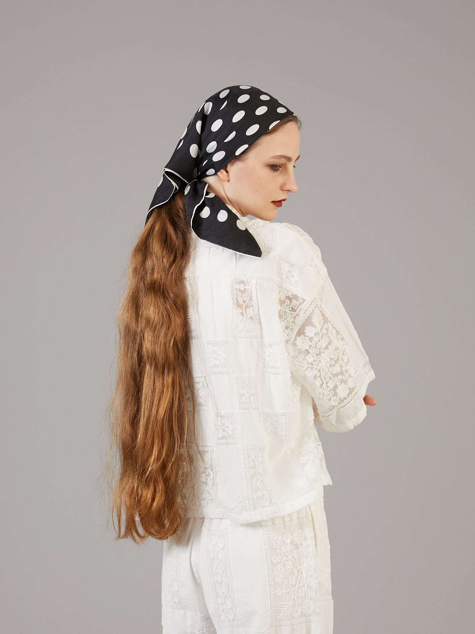 patchwork embroidery shirts | WHITE