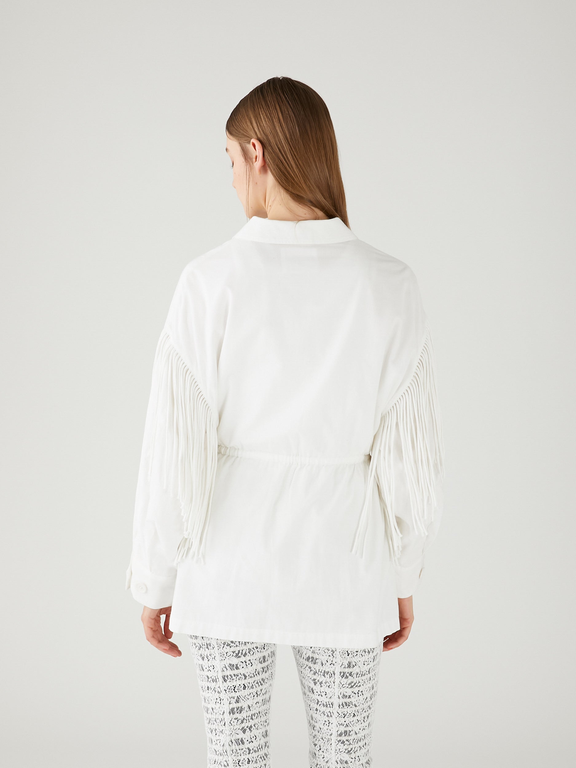 fringe M65 jacket |WHITE