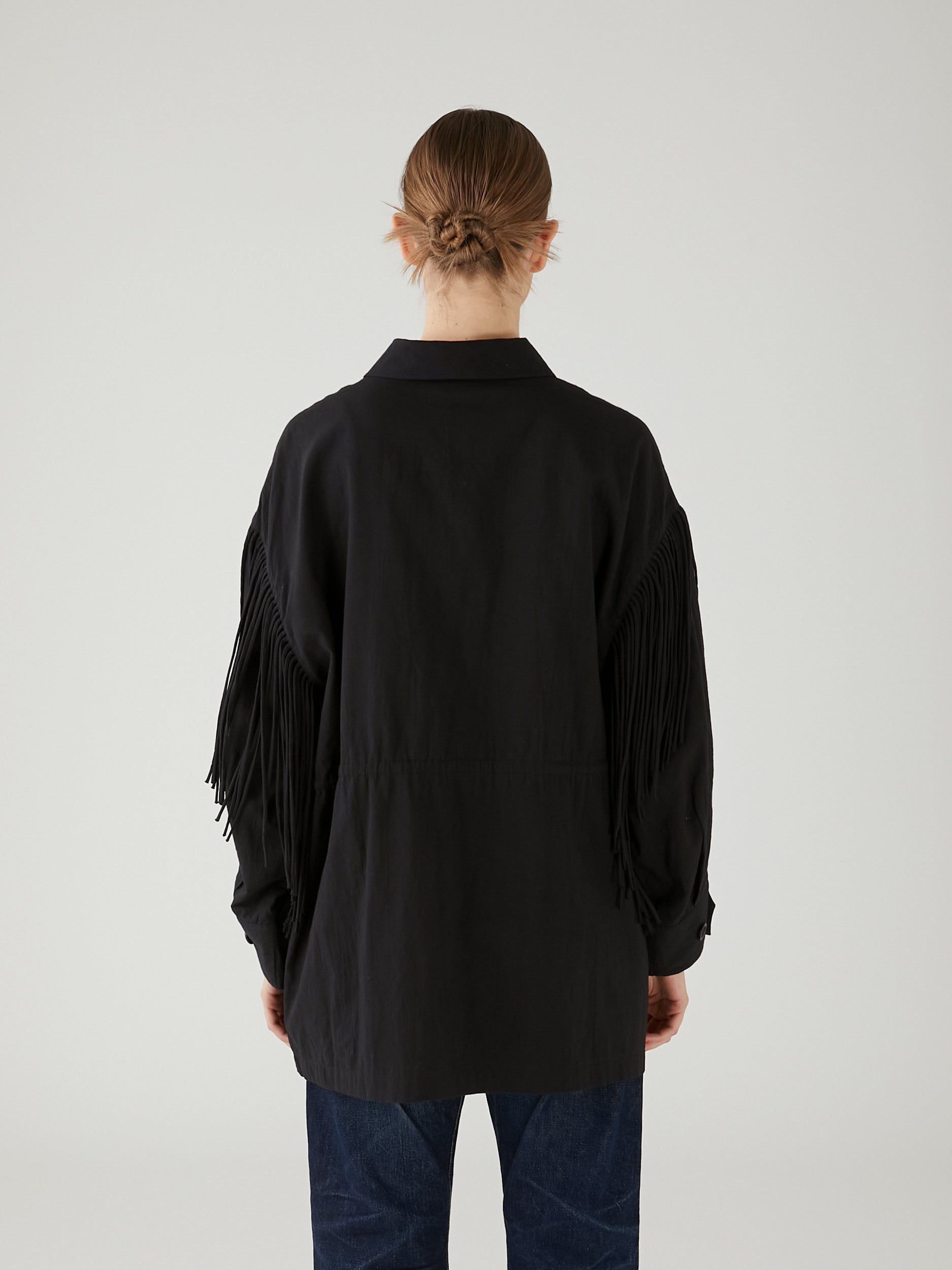 fringe M65 jacket|BLACK