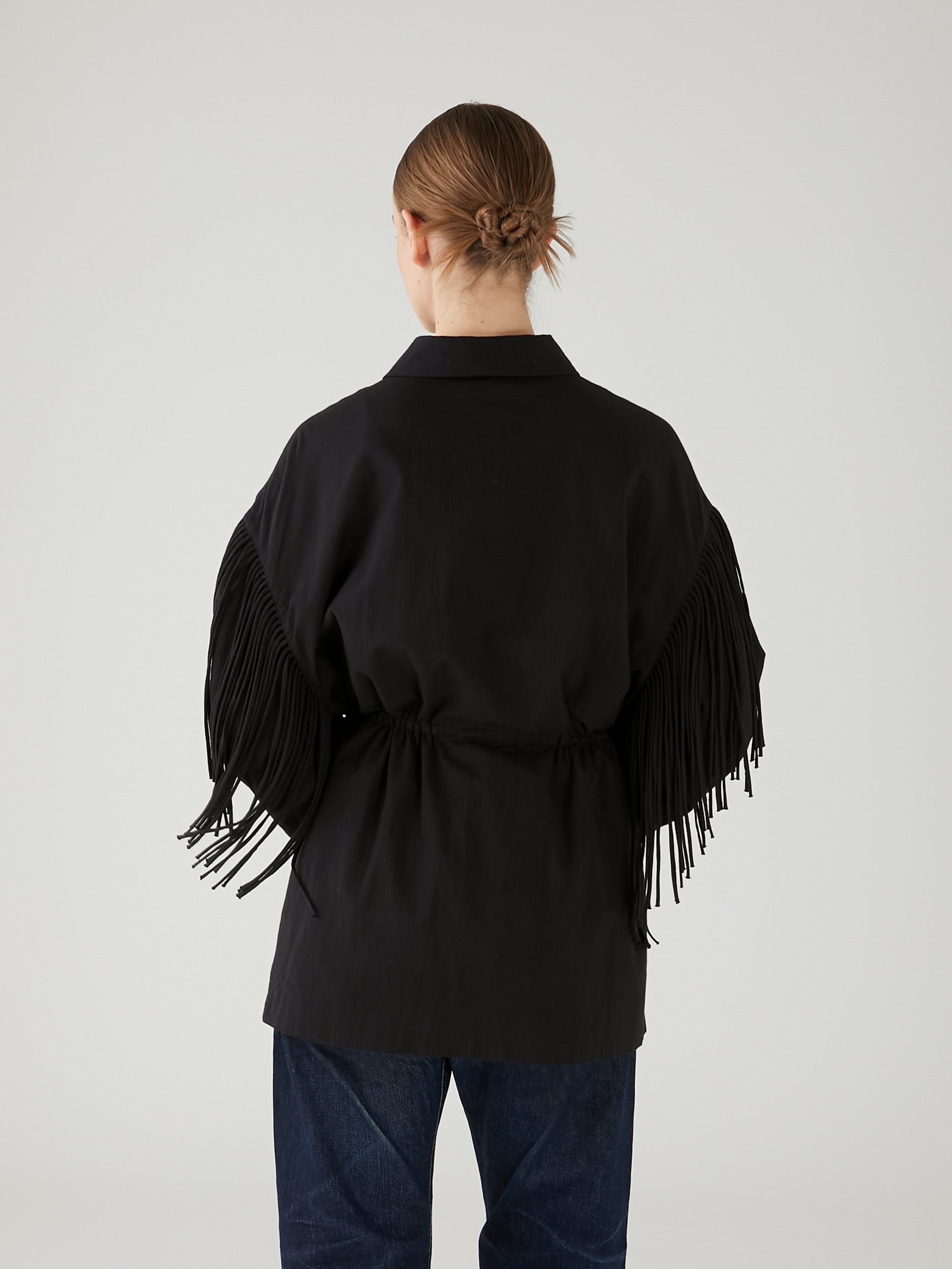 fringe M65 jacket|BLACK