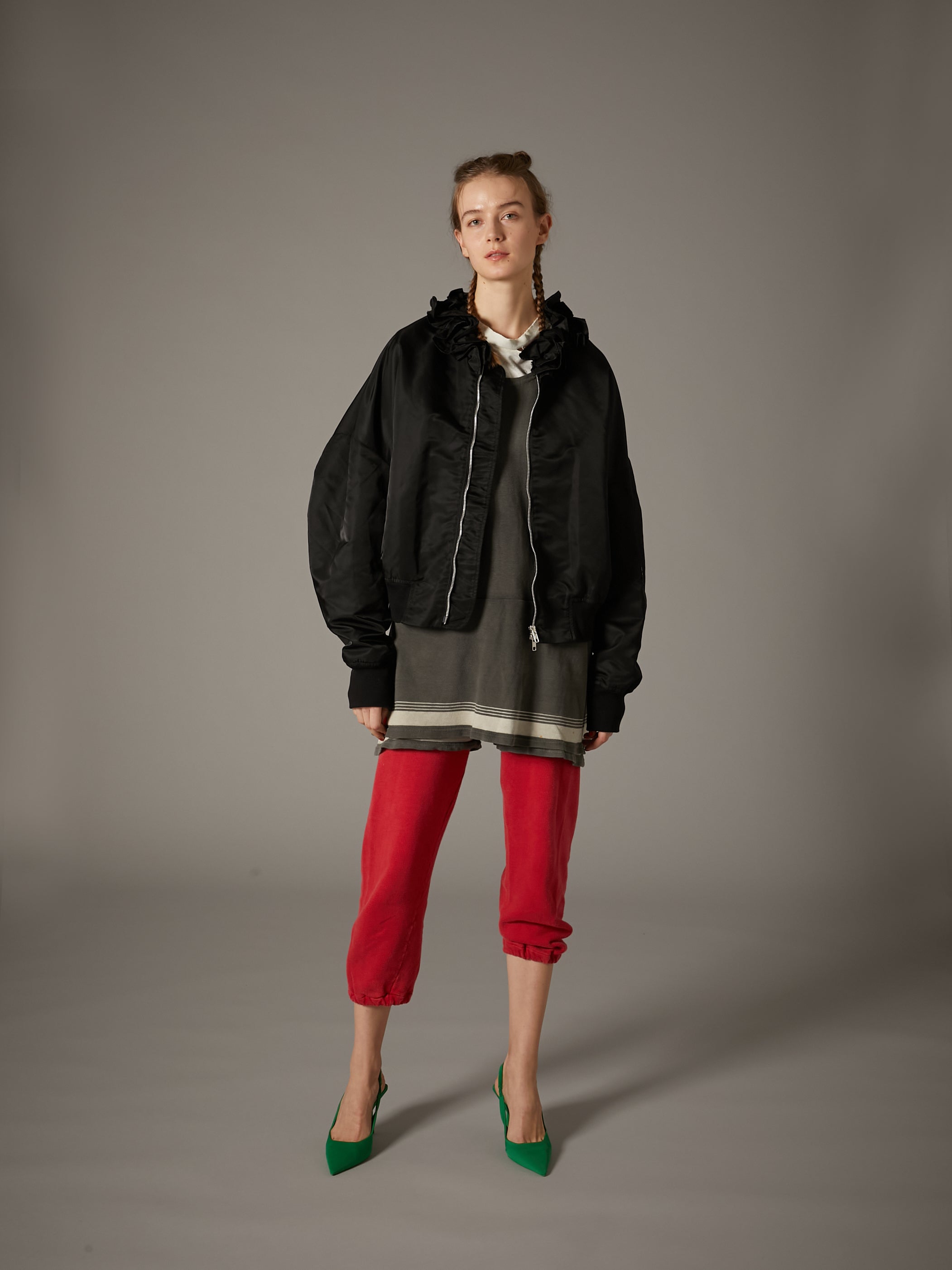 【 griguri 】frill MA1|BLACK