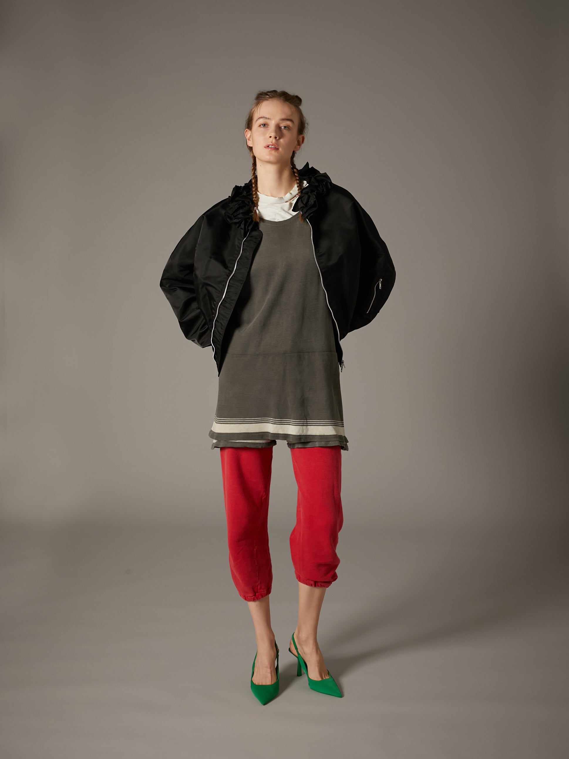 【 griguri 】frill MA1|BLACK