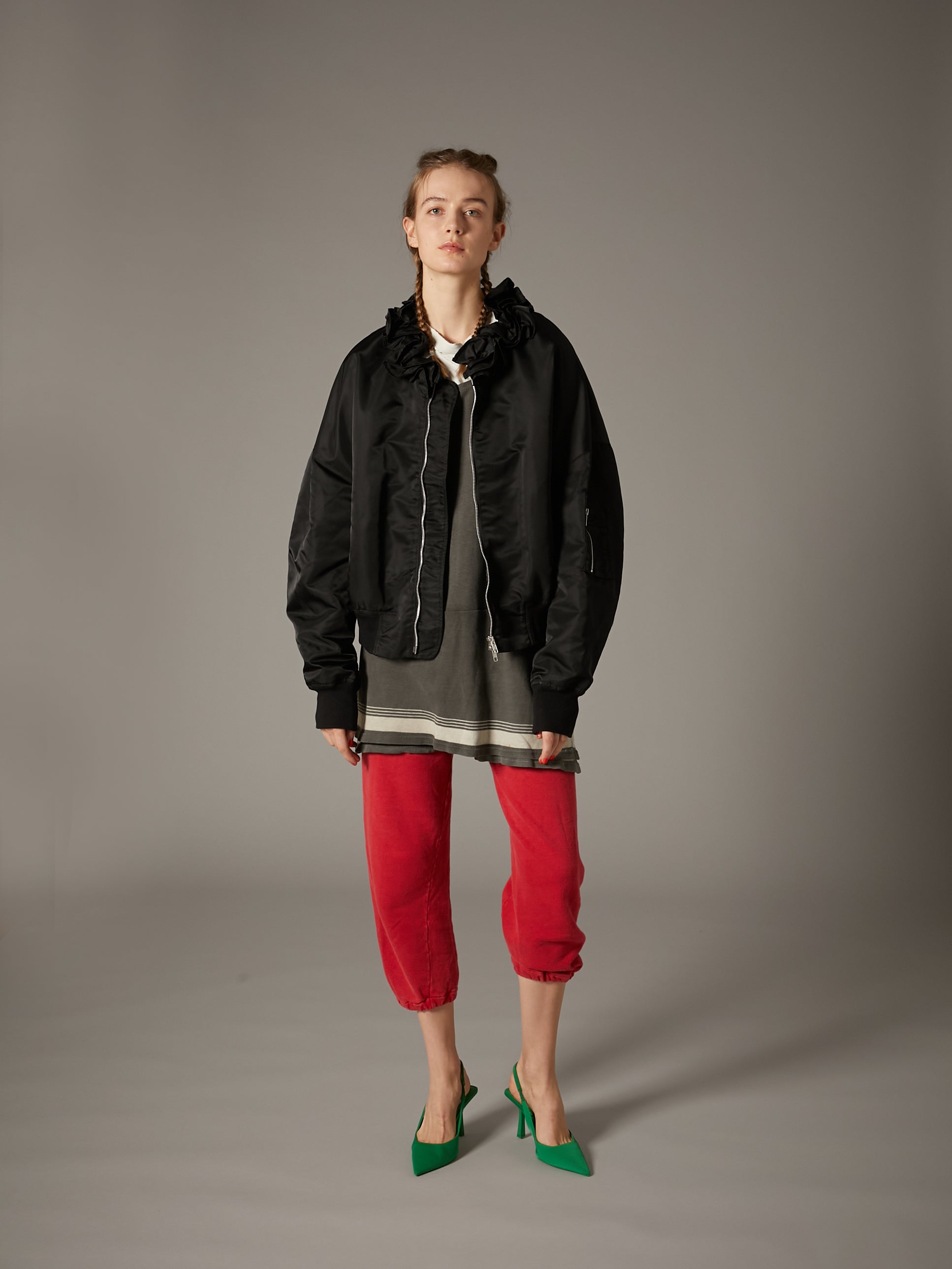 【 griguri 】frill MA1|BLACK