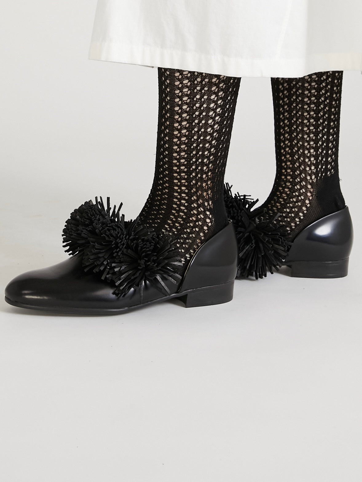 crinkle × spock shose|BLACK