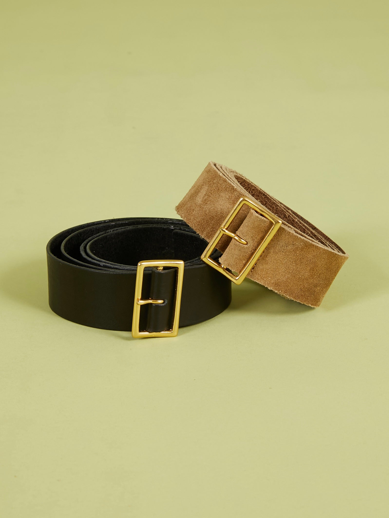 【× NA'VVY】leather belt|BEIGE