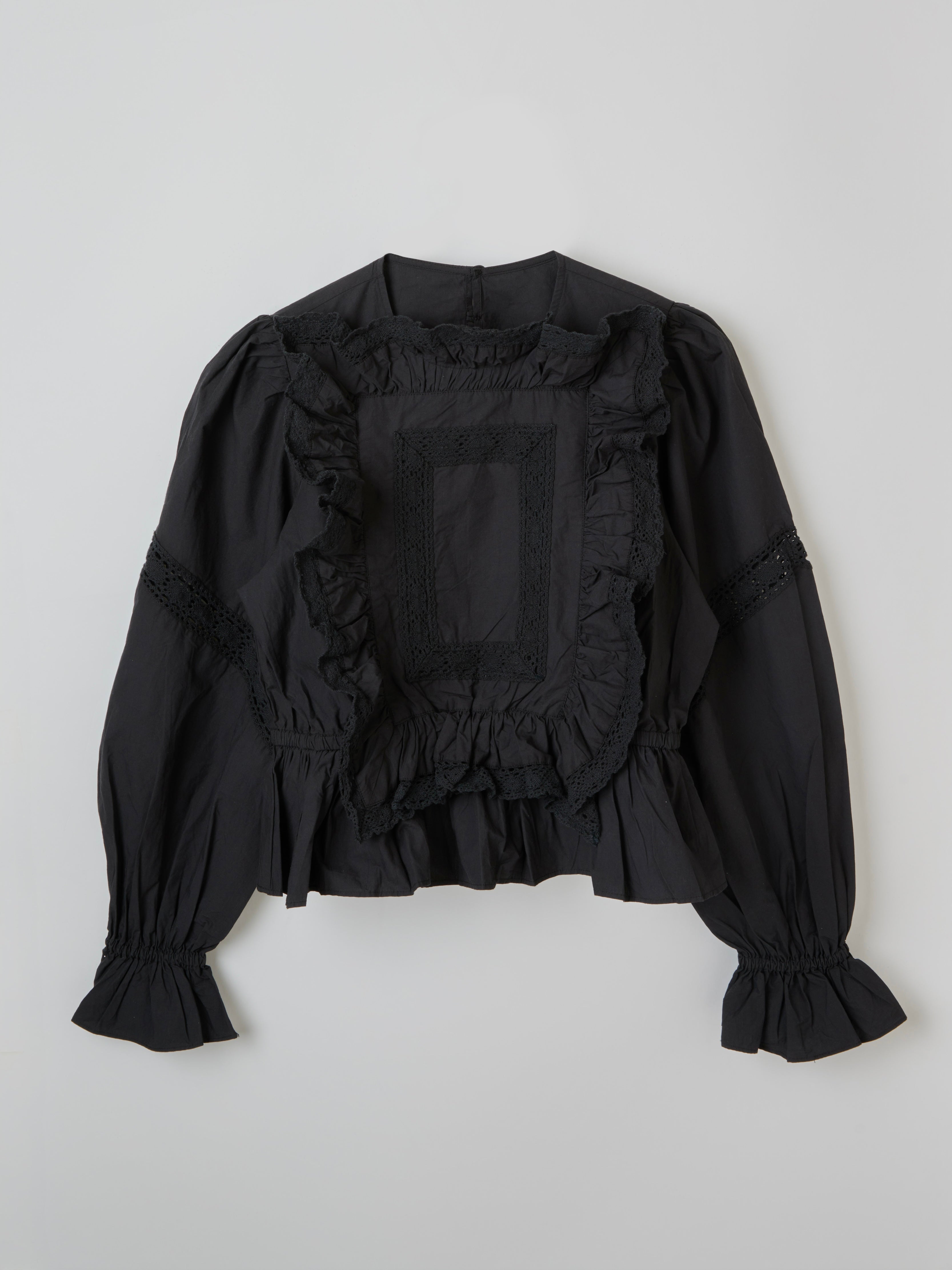 pillow case blouse|BLACK