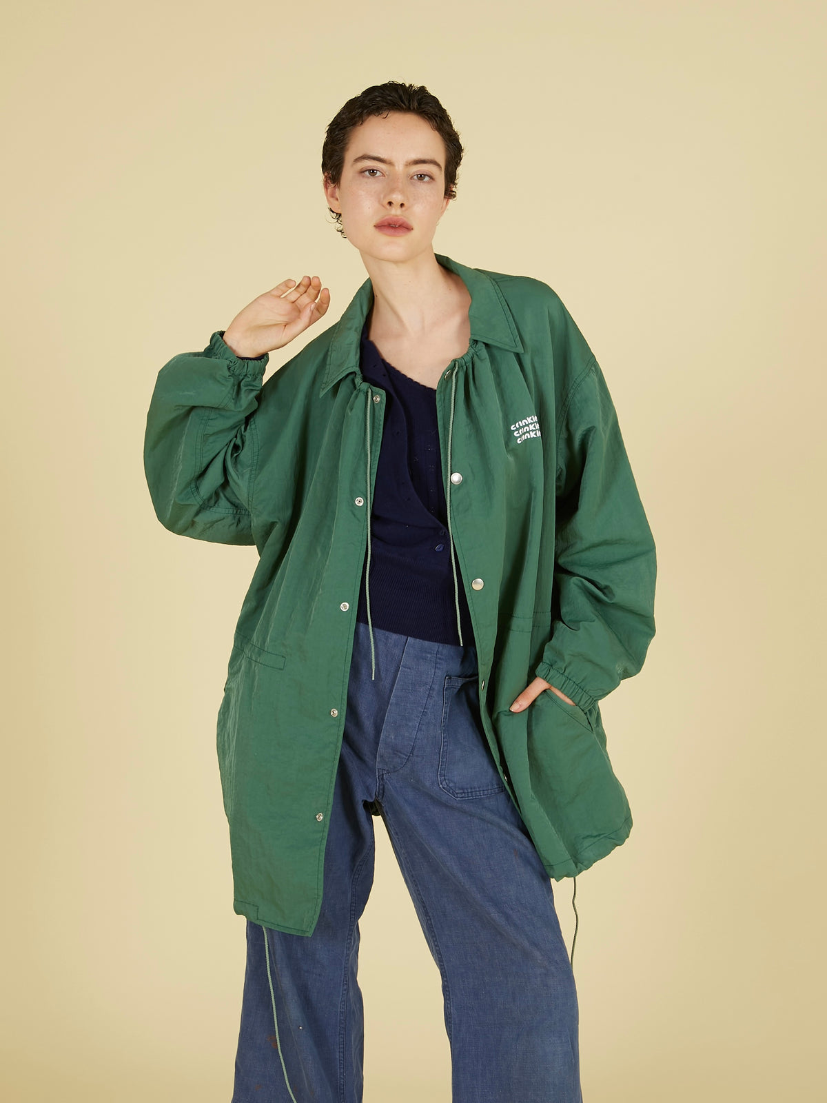 gather monster coach jacket|GREEN