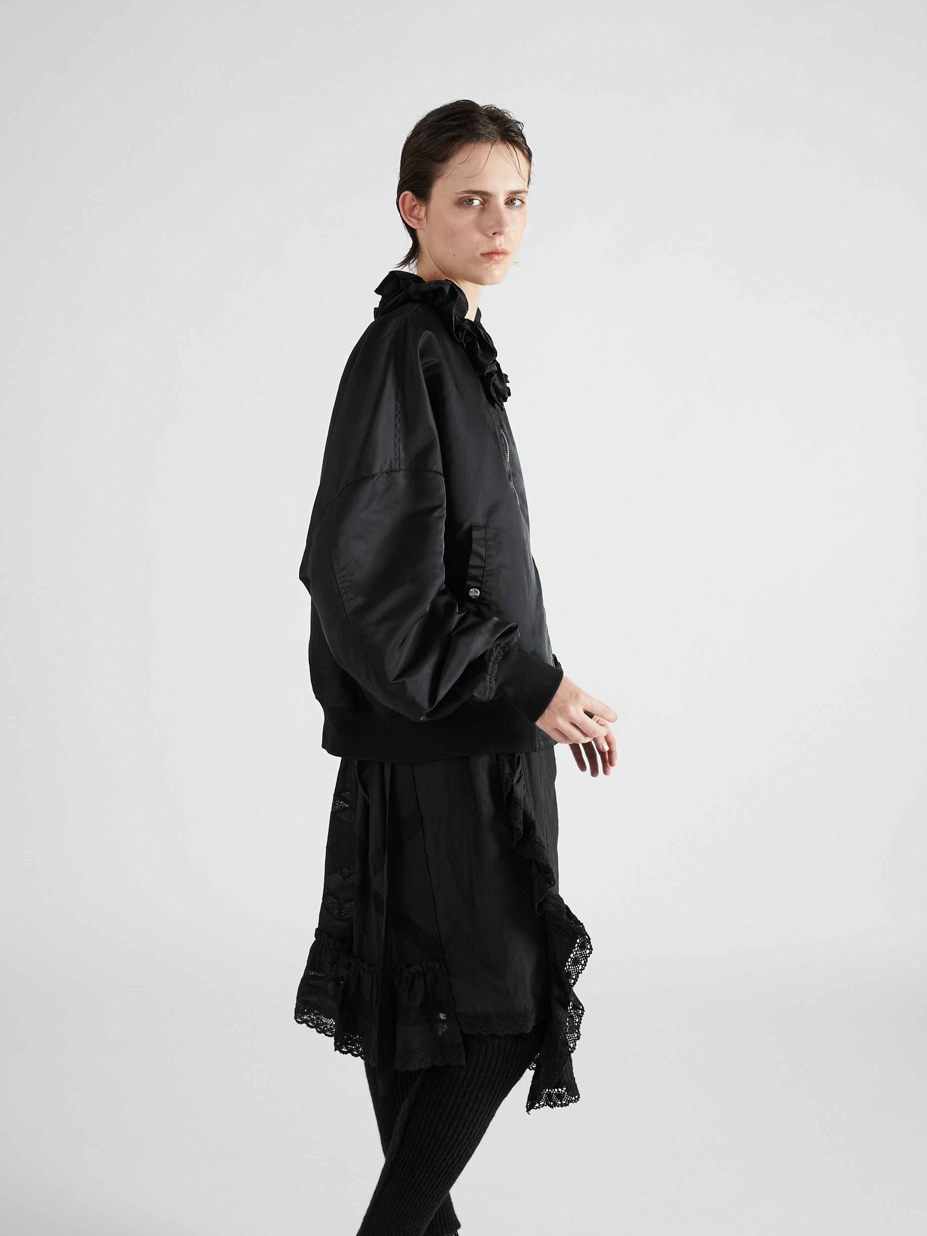【 griguri 】frill MA1|BLACK