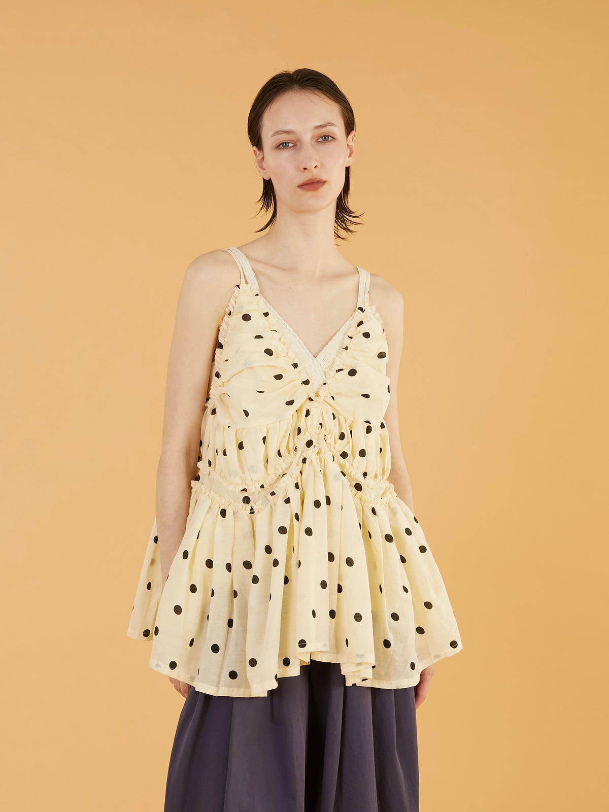 frill gather volume camisole｜DOT