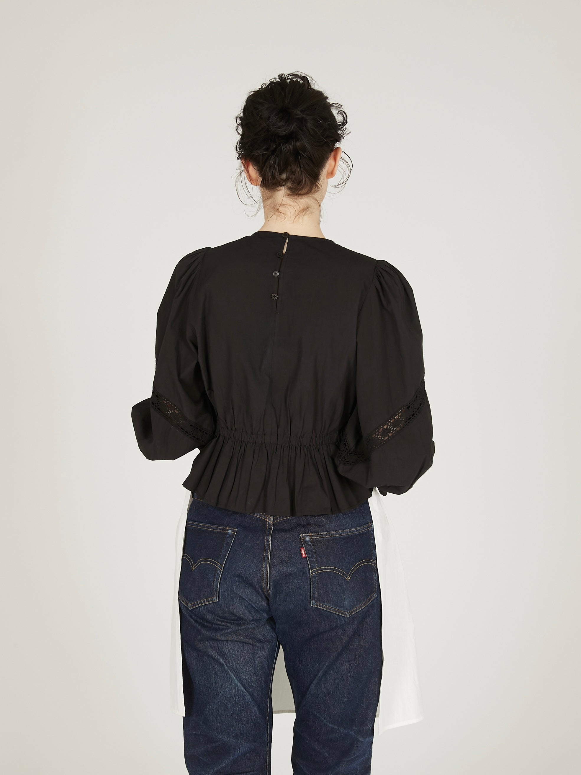 pillow case blouse|BLACK