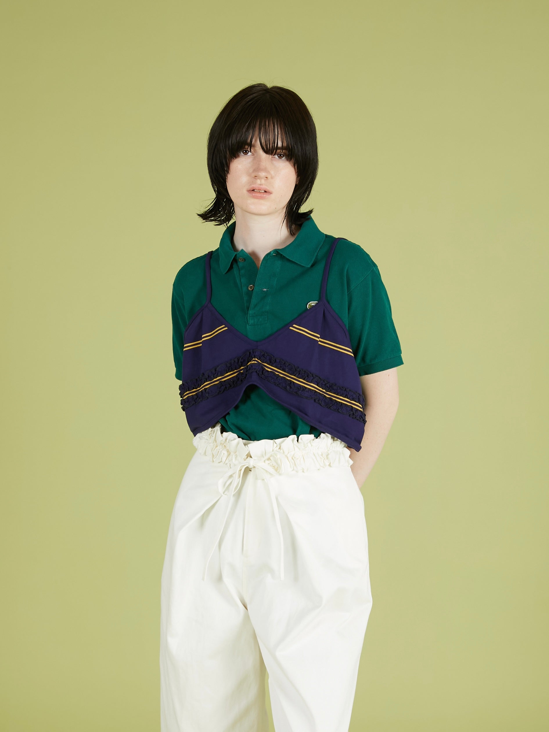 【griguri】border monster big bra|NAVY