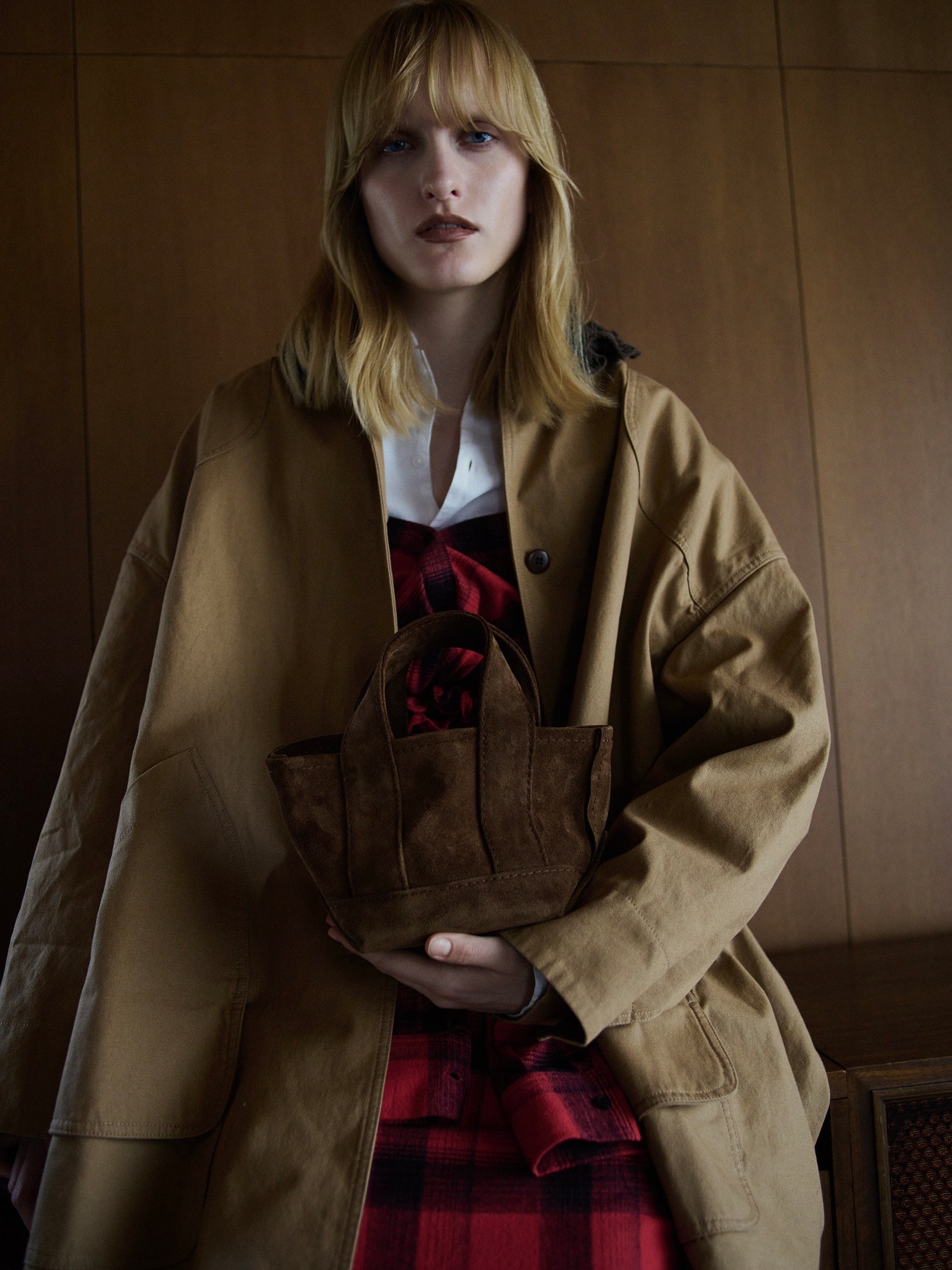 × KOOKY ZOO leather mini tote|BROWN