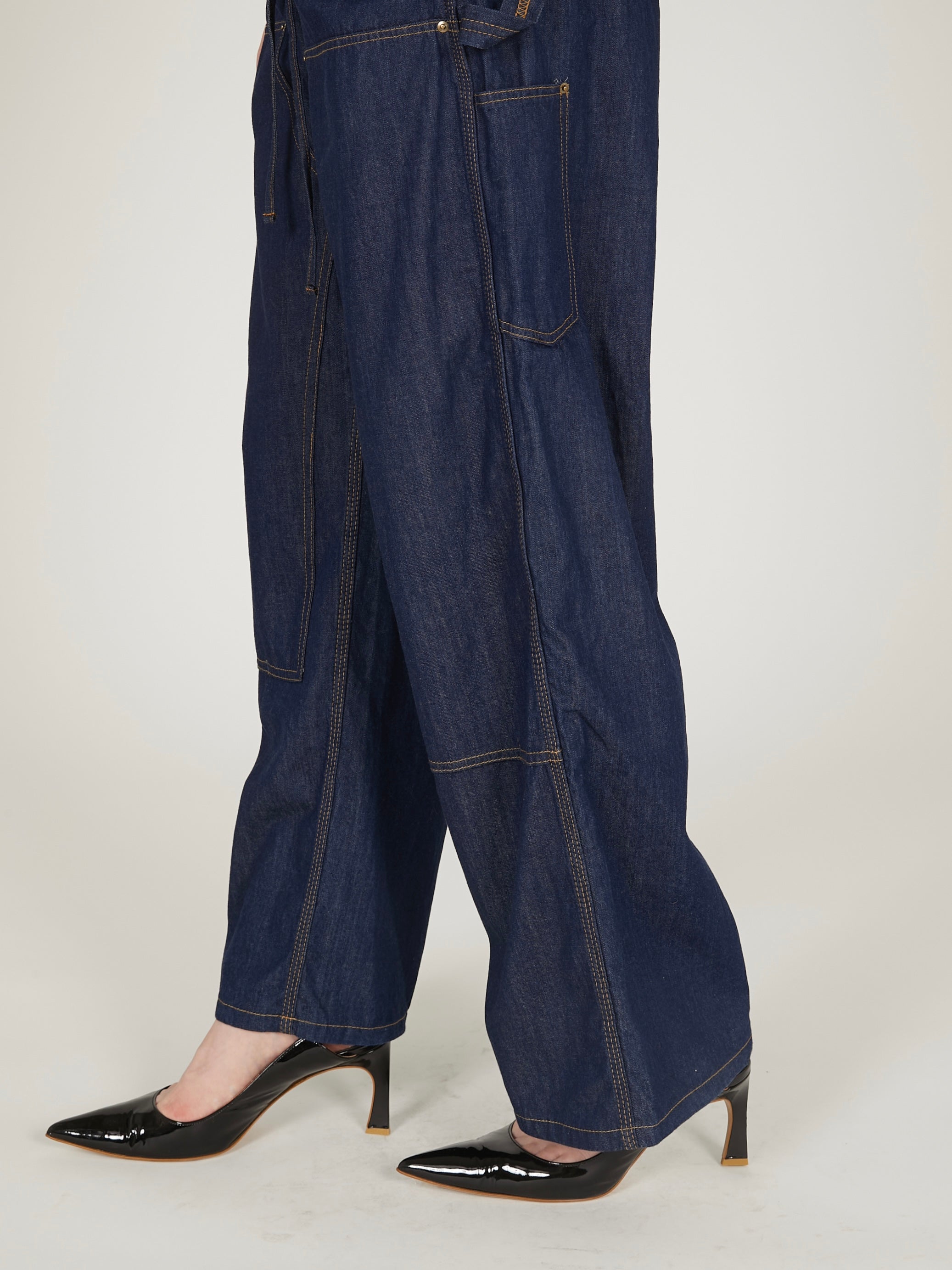 double knee denim|NAVY