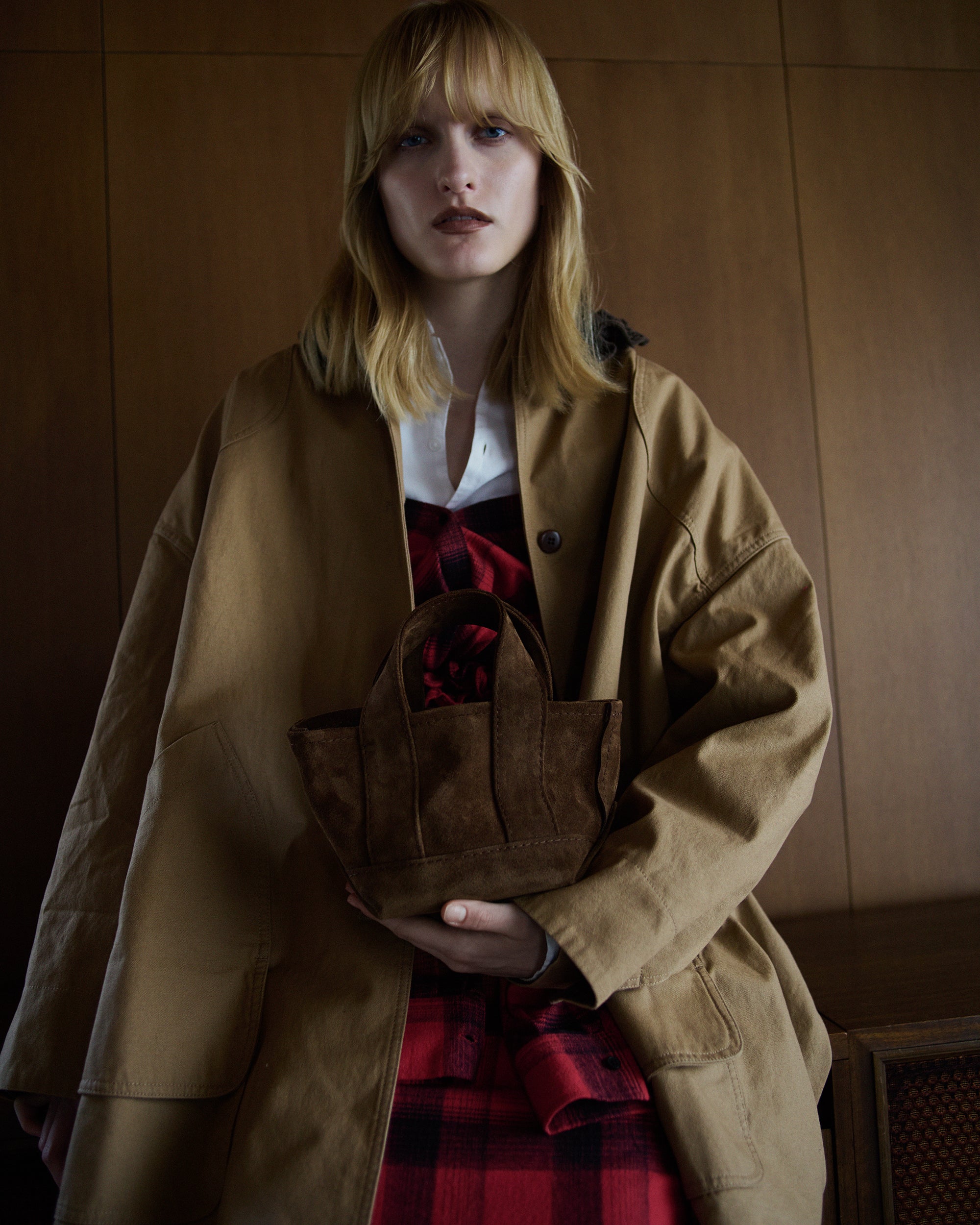 × KOOKY ZOO leather mini tote|BLACK