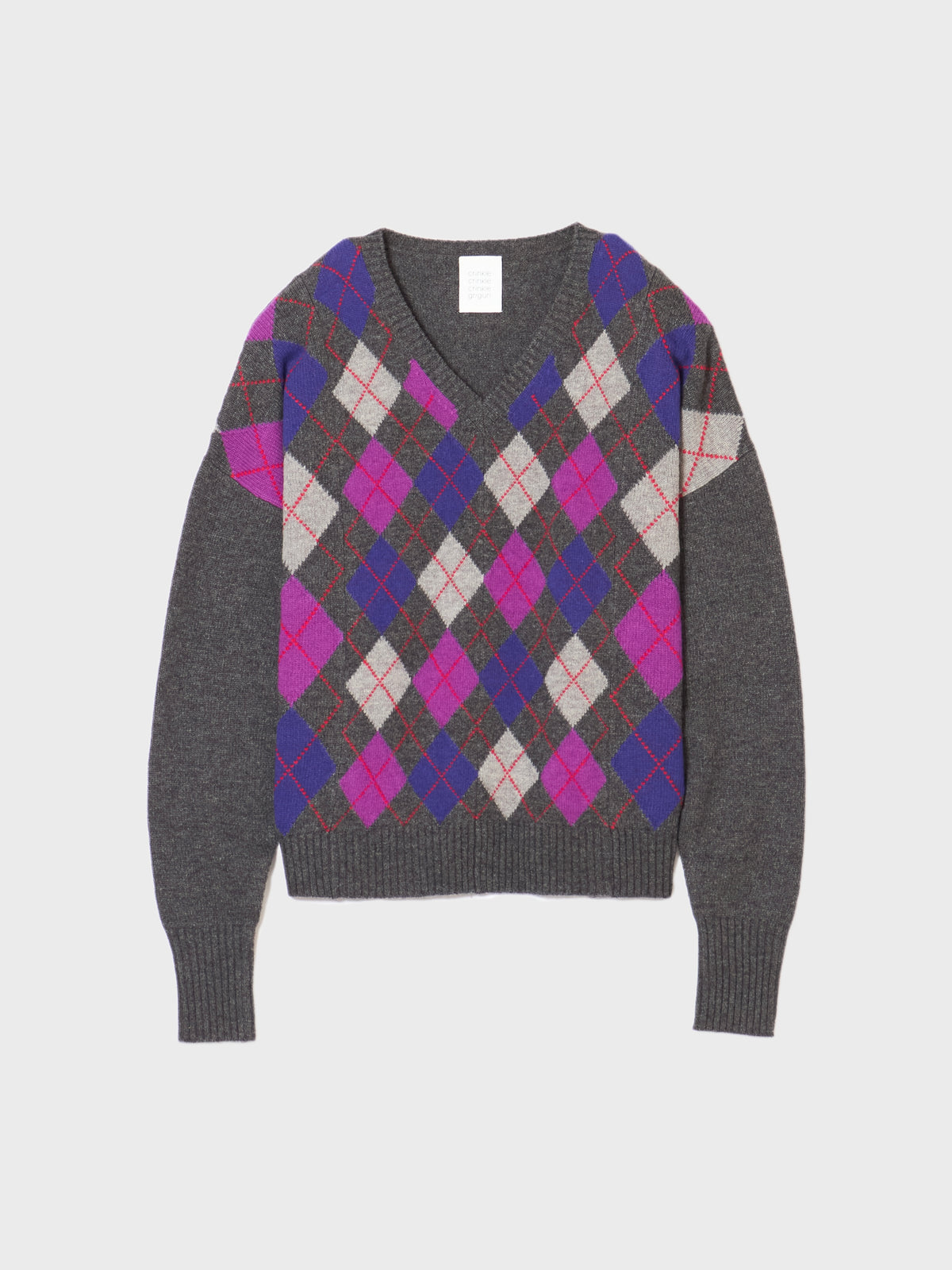 【griguri】argyle big knit|MULTI