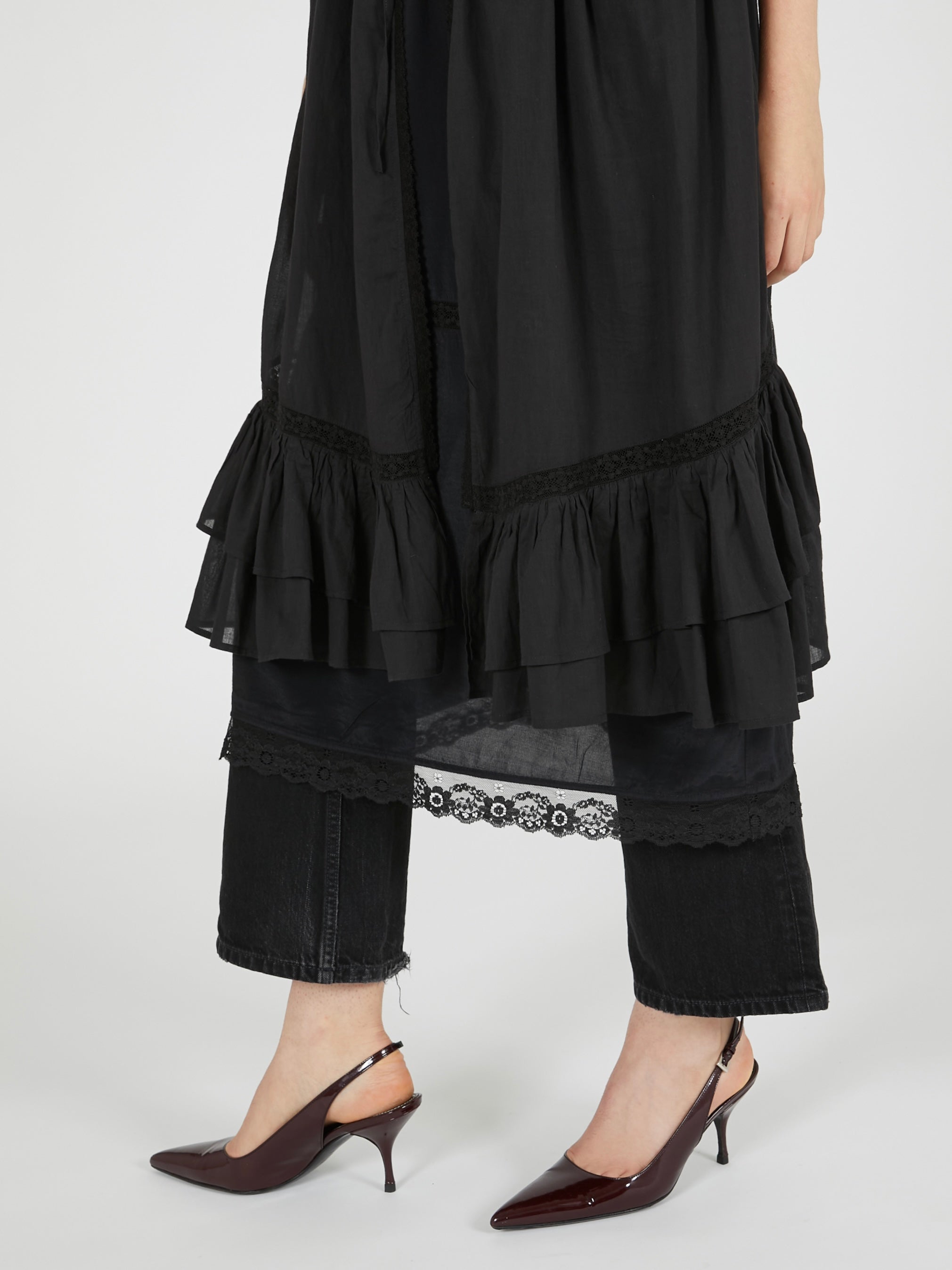 dot cami layer onepiece|BLACK