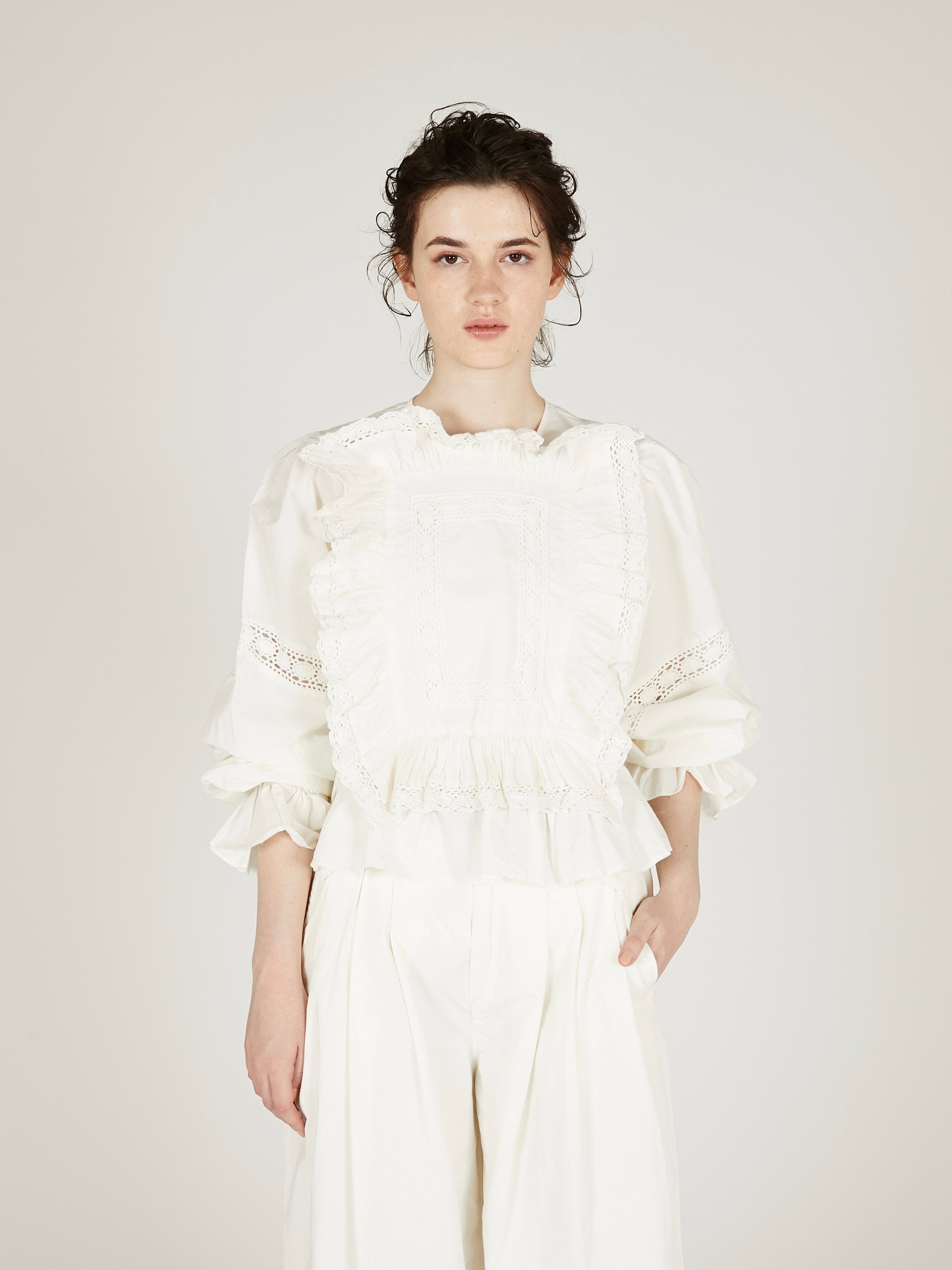 pillow case blouse|WHITE