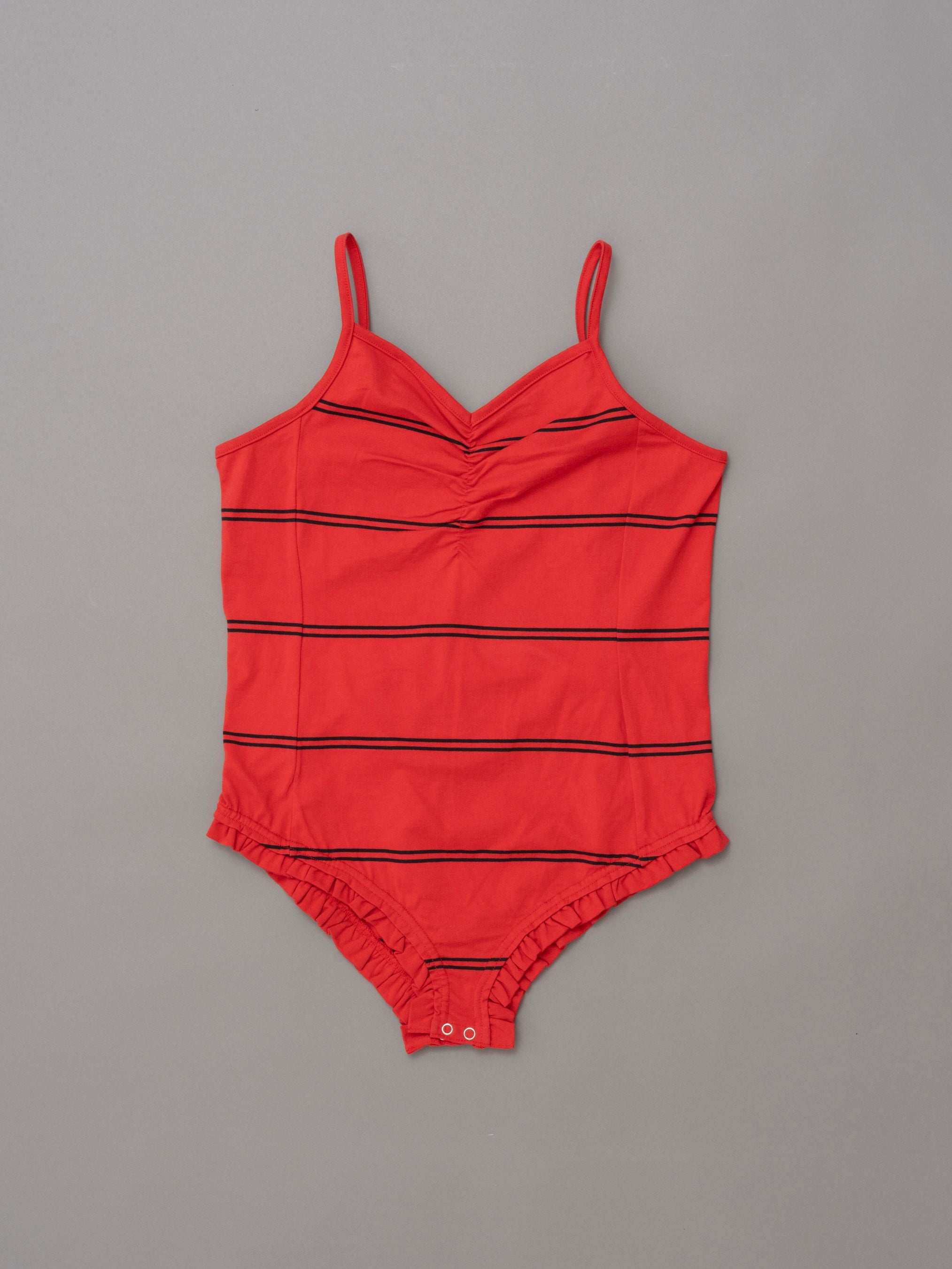 border frill bodysuit