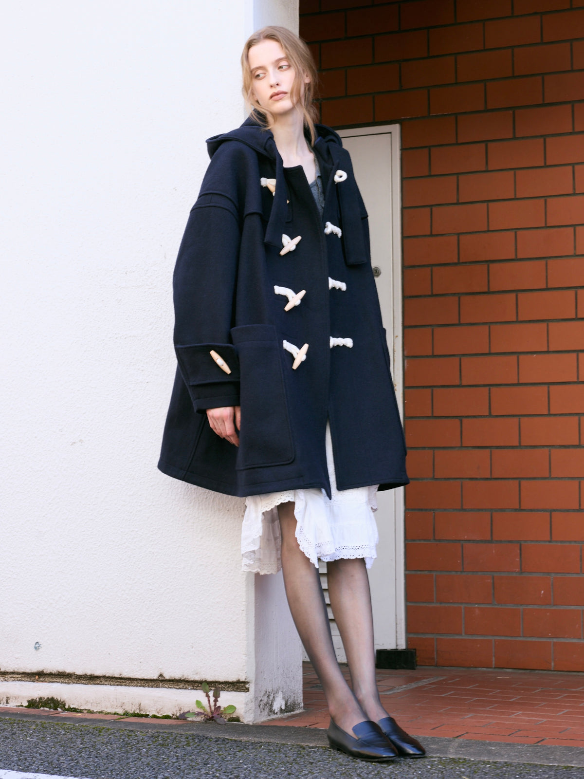 【griguri】monster duffle coat|NAVY
