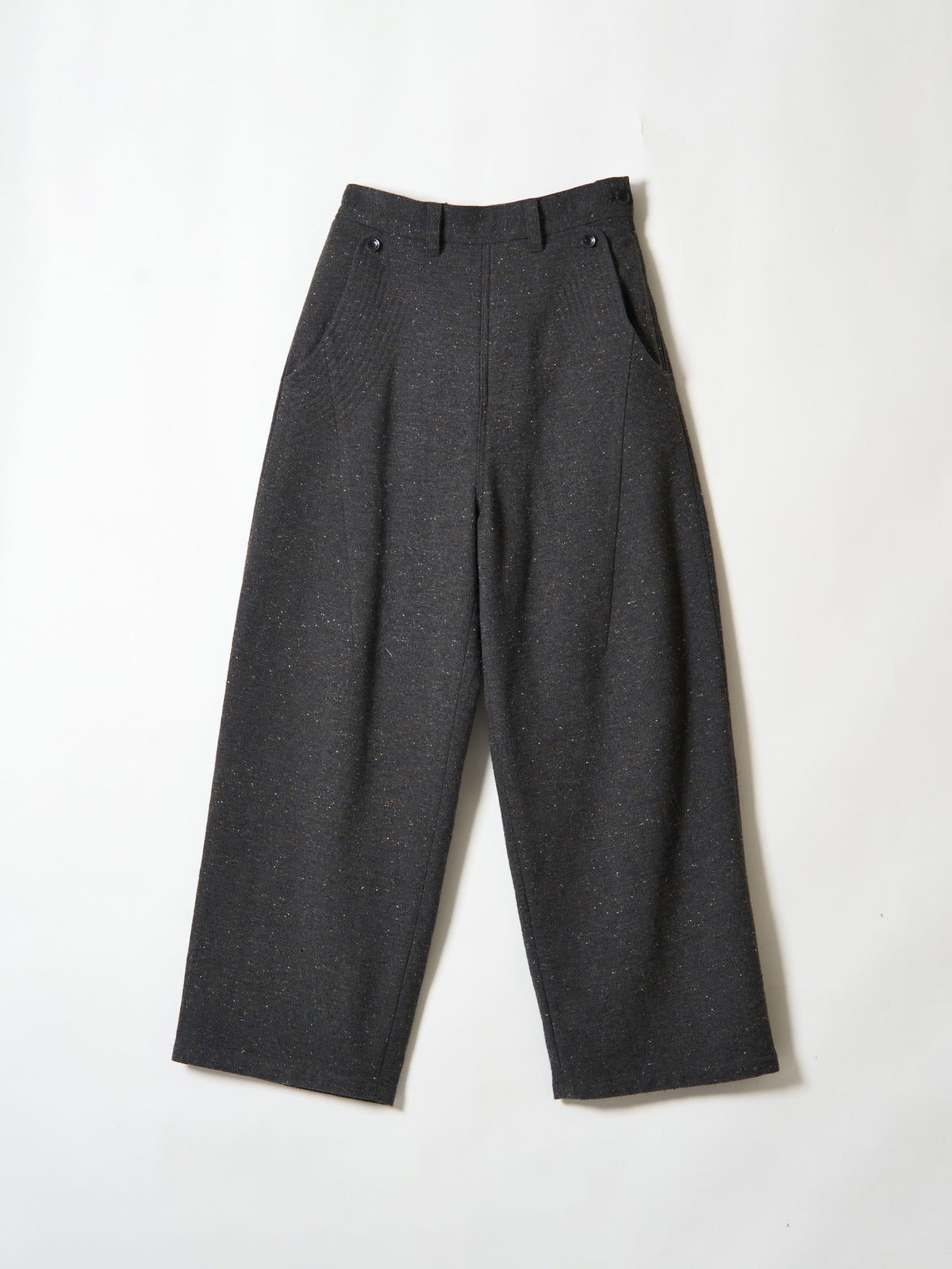 tweed stitch pants|GREY