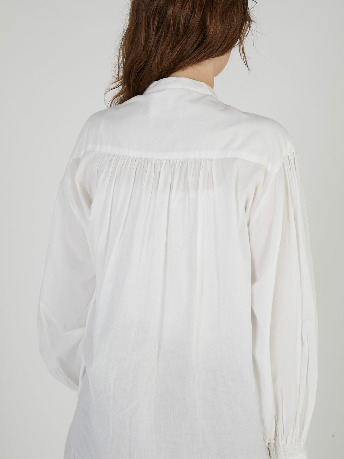 ribbon blouse|WHITE