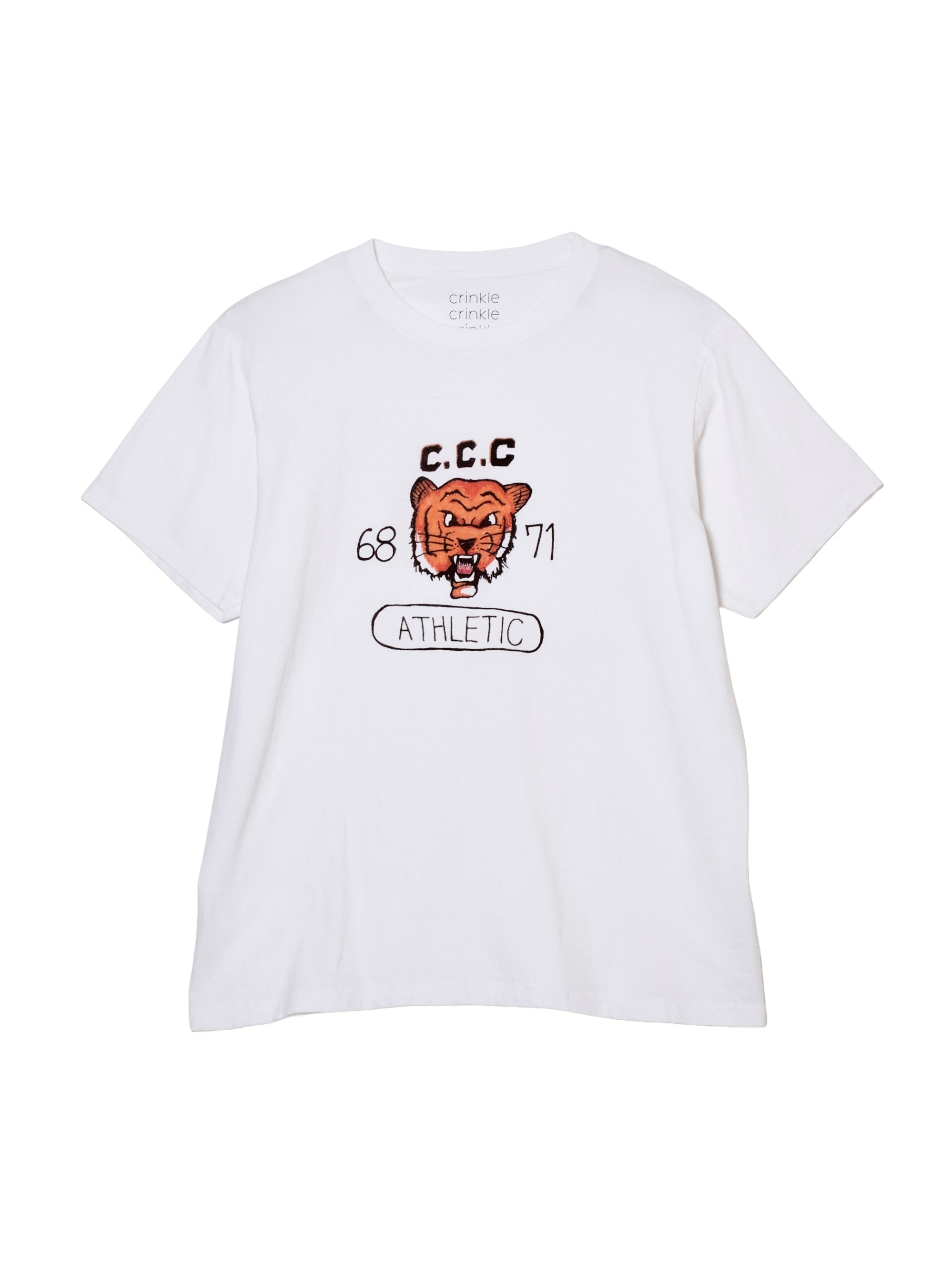 drawing print T shirts |ORANGE