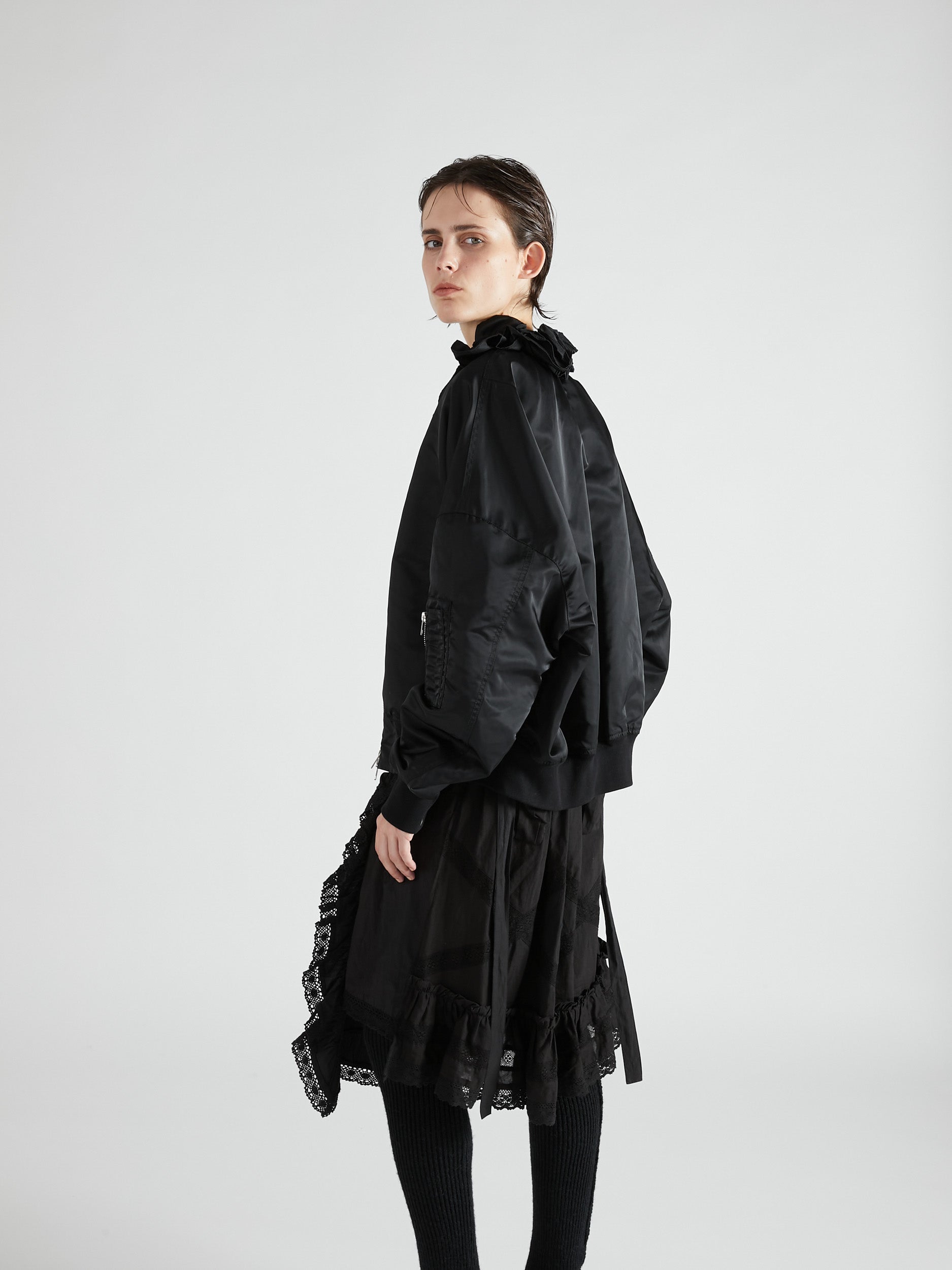 【 griguri 】frill MA1|BLACK