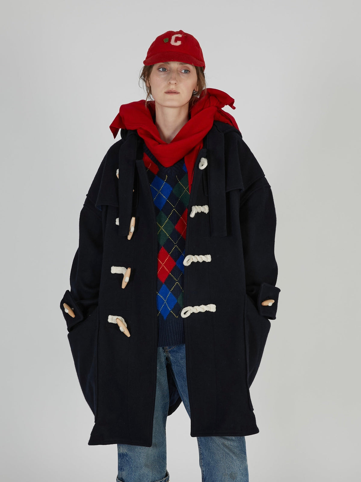 【griguri】monster duffle coat|NAVY