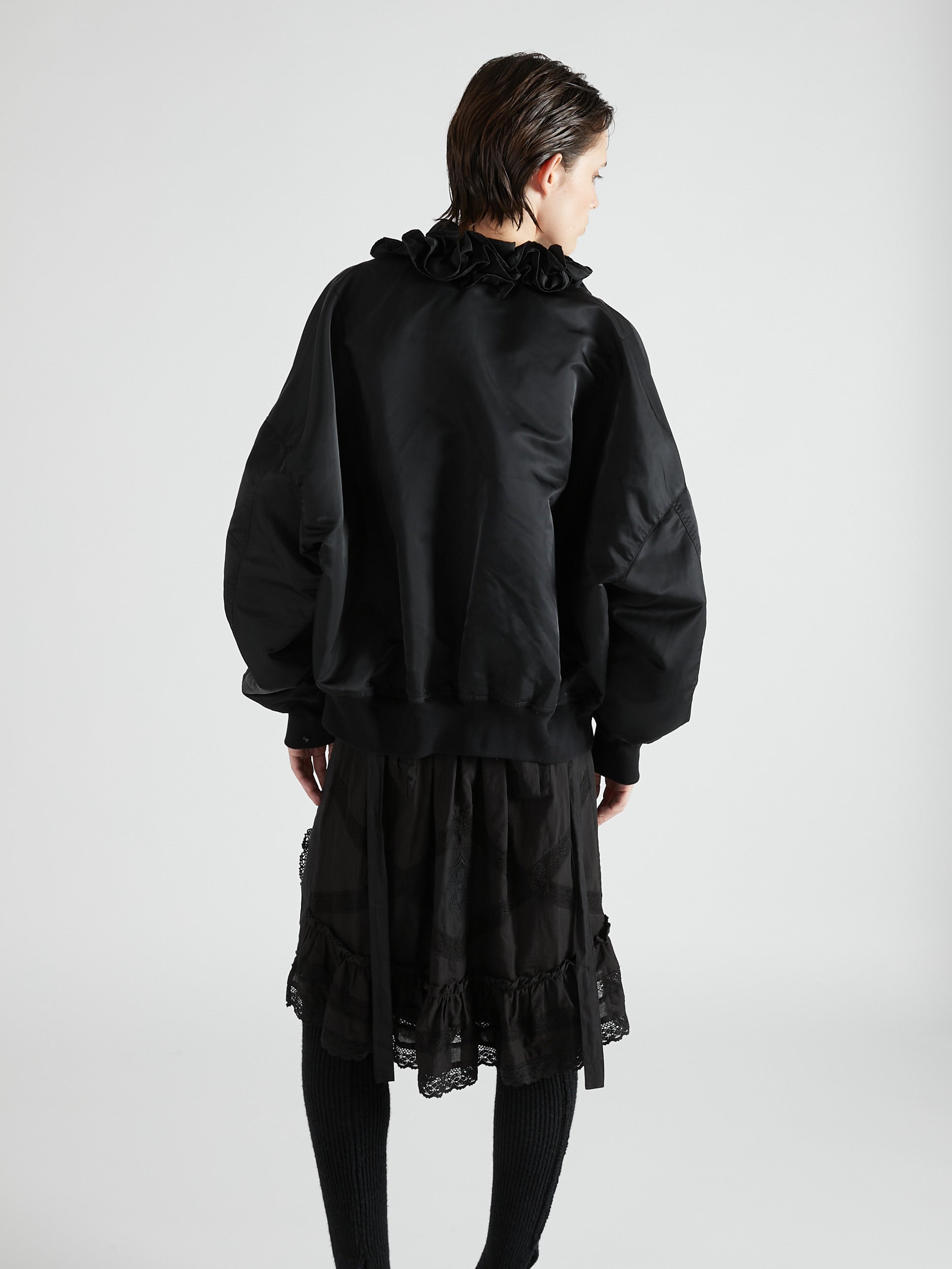 【 griguri 】frill MA1|BLACK