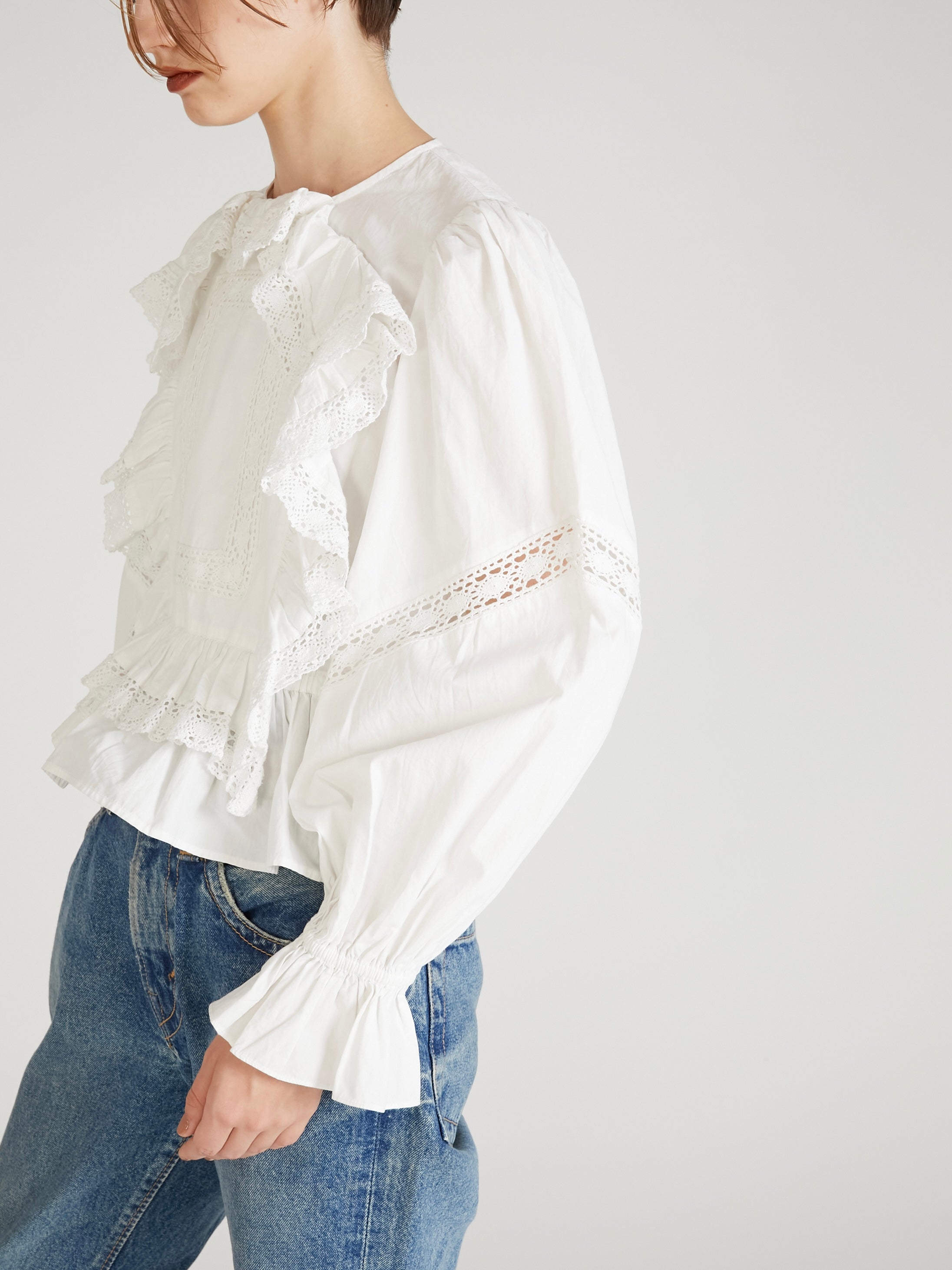 pillow case blouse|WHITE
