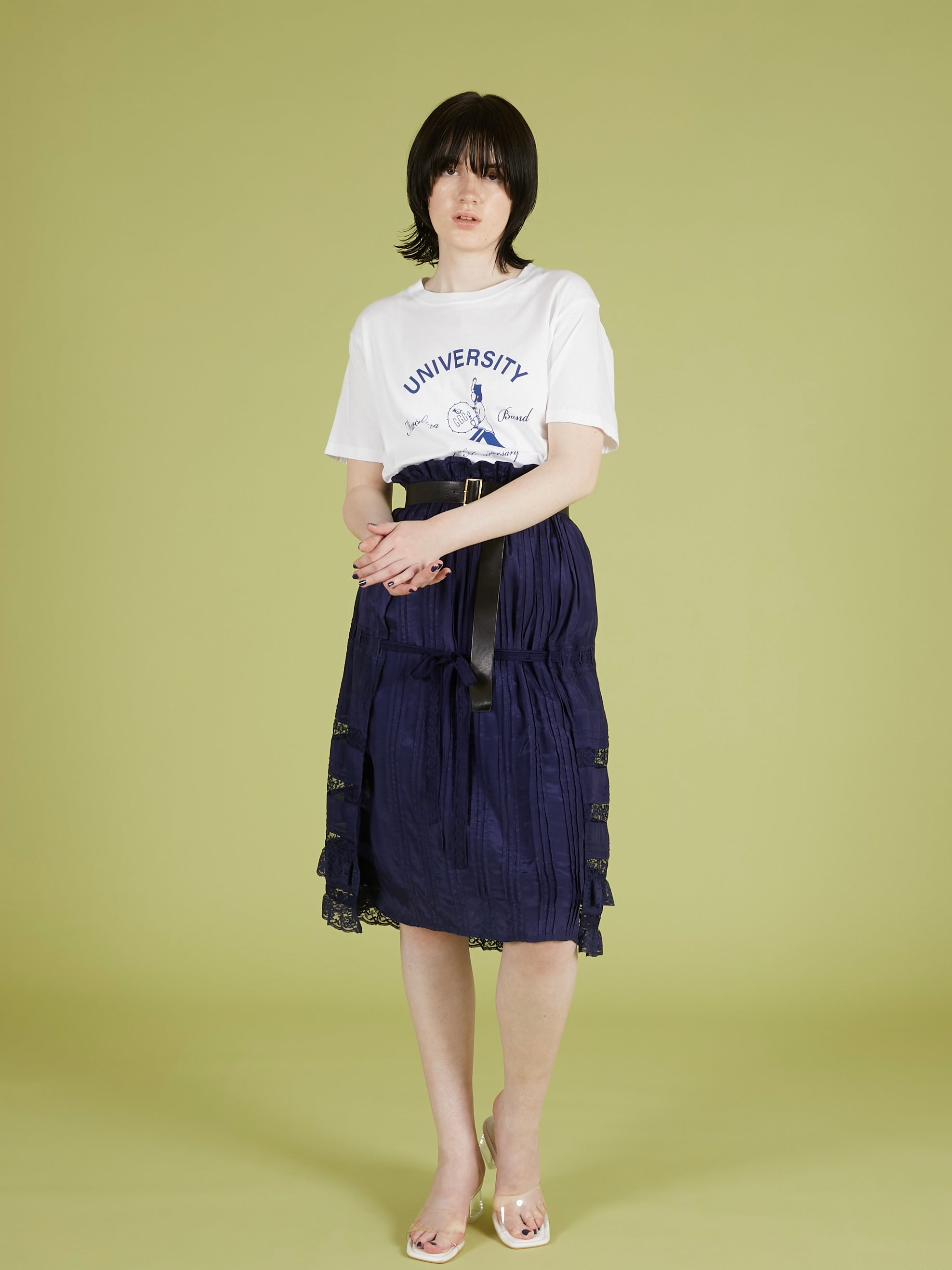 west tuck easy skirt|NAVY