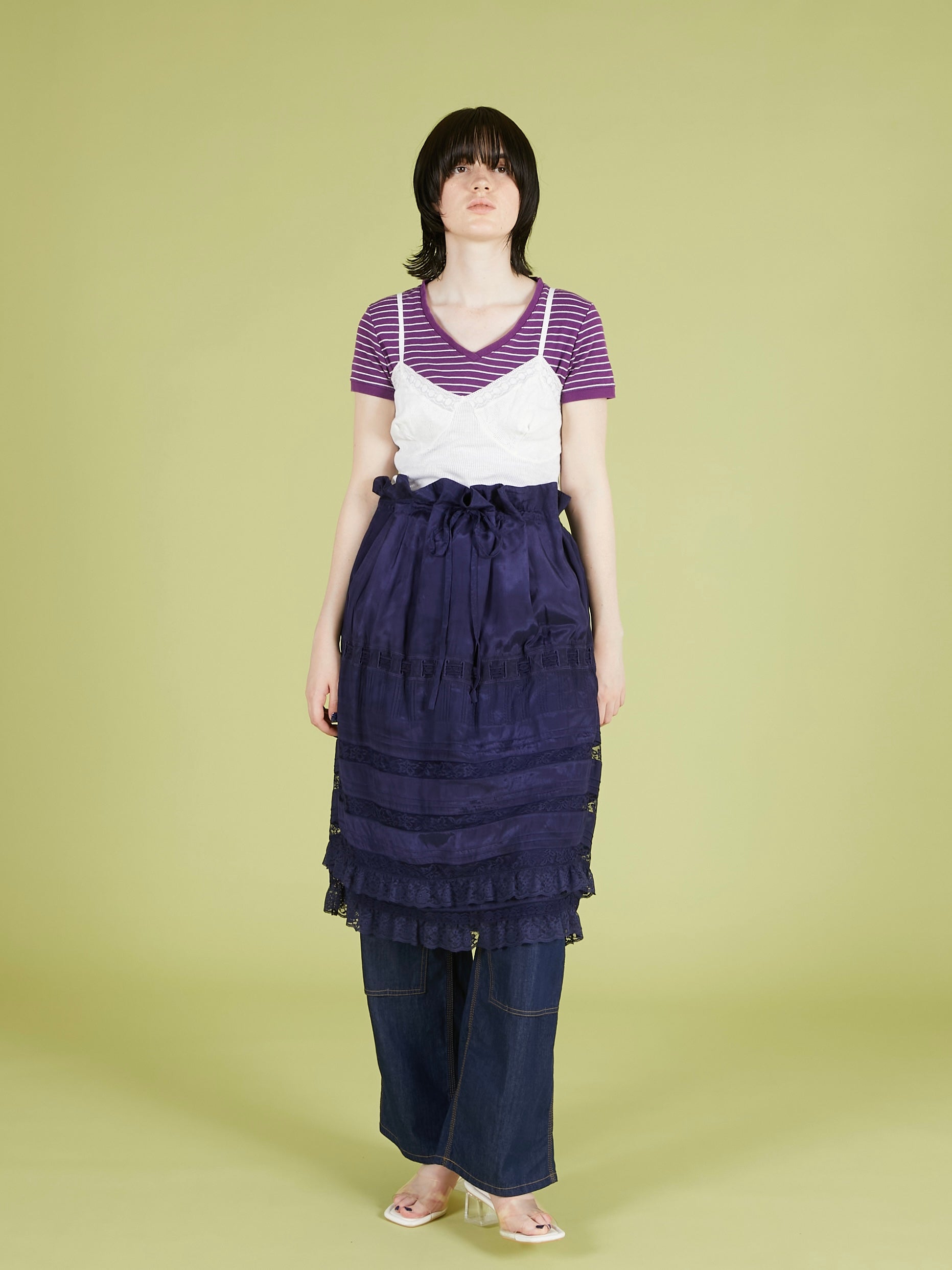 west tuck easy skirt|NAVY