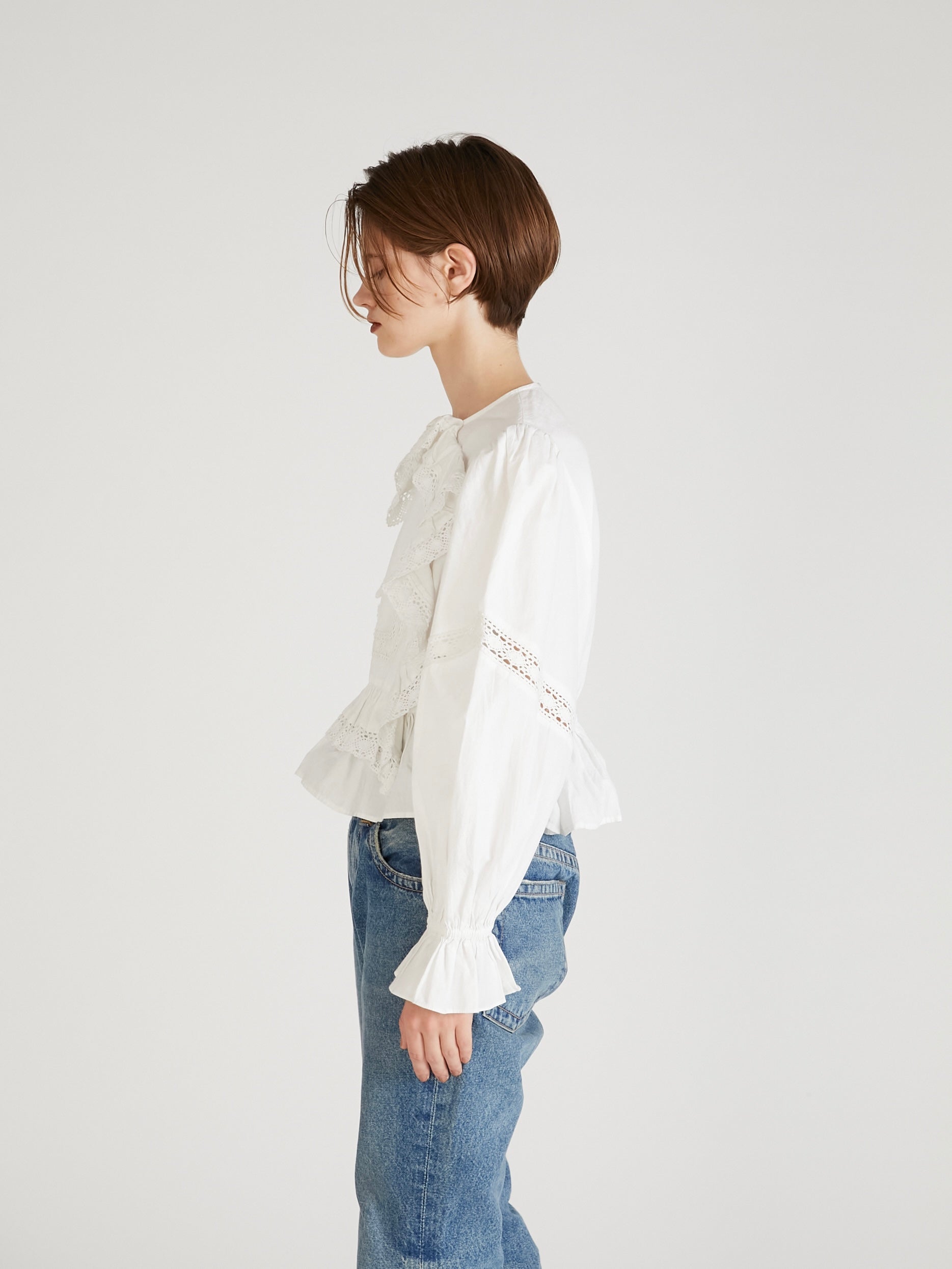 pillow case blouse|WHITE