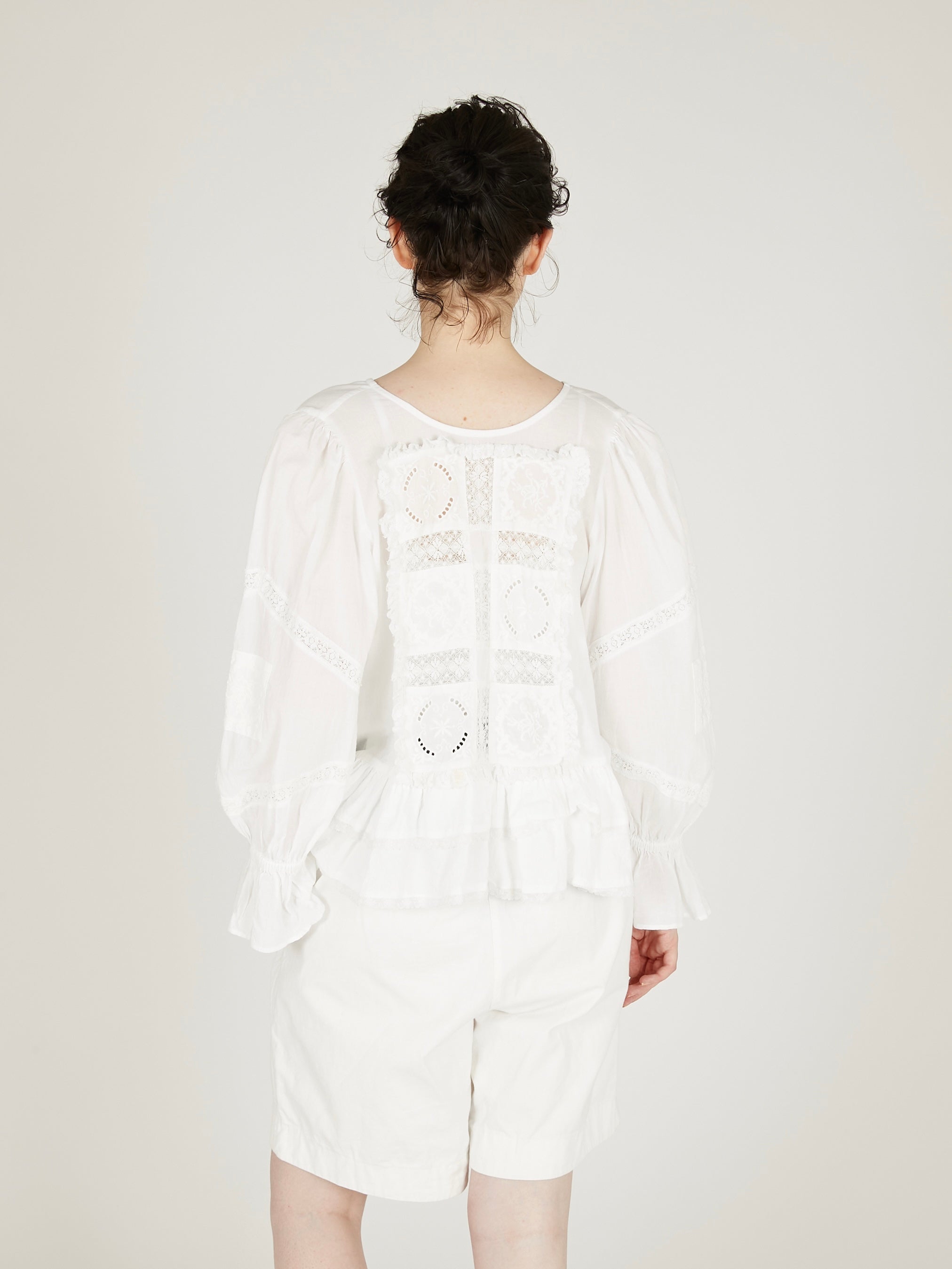 front tapestry 2way sheer bolero|WHITE