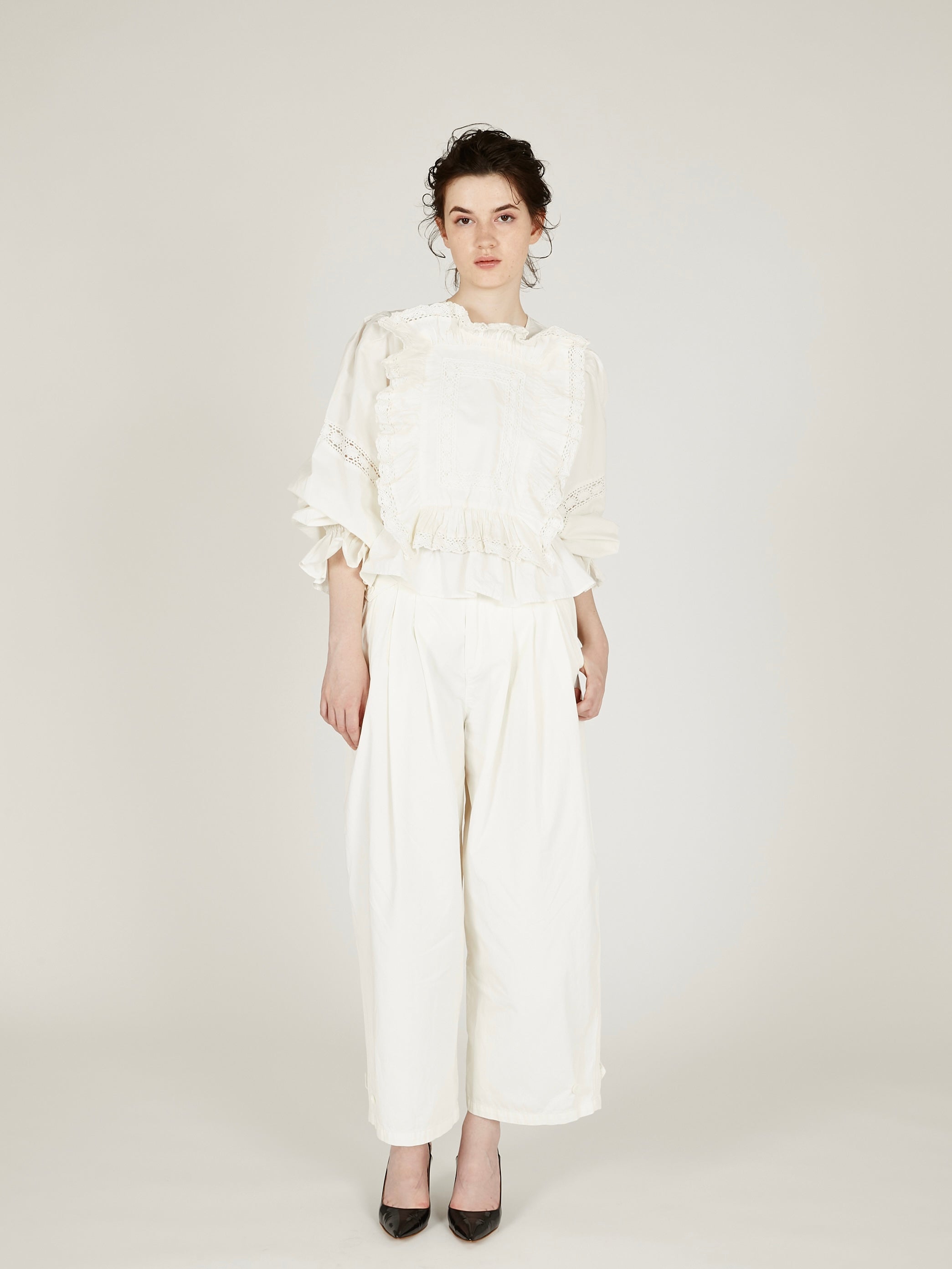 pillow case blouse|WHITE