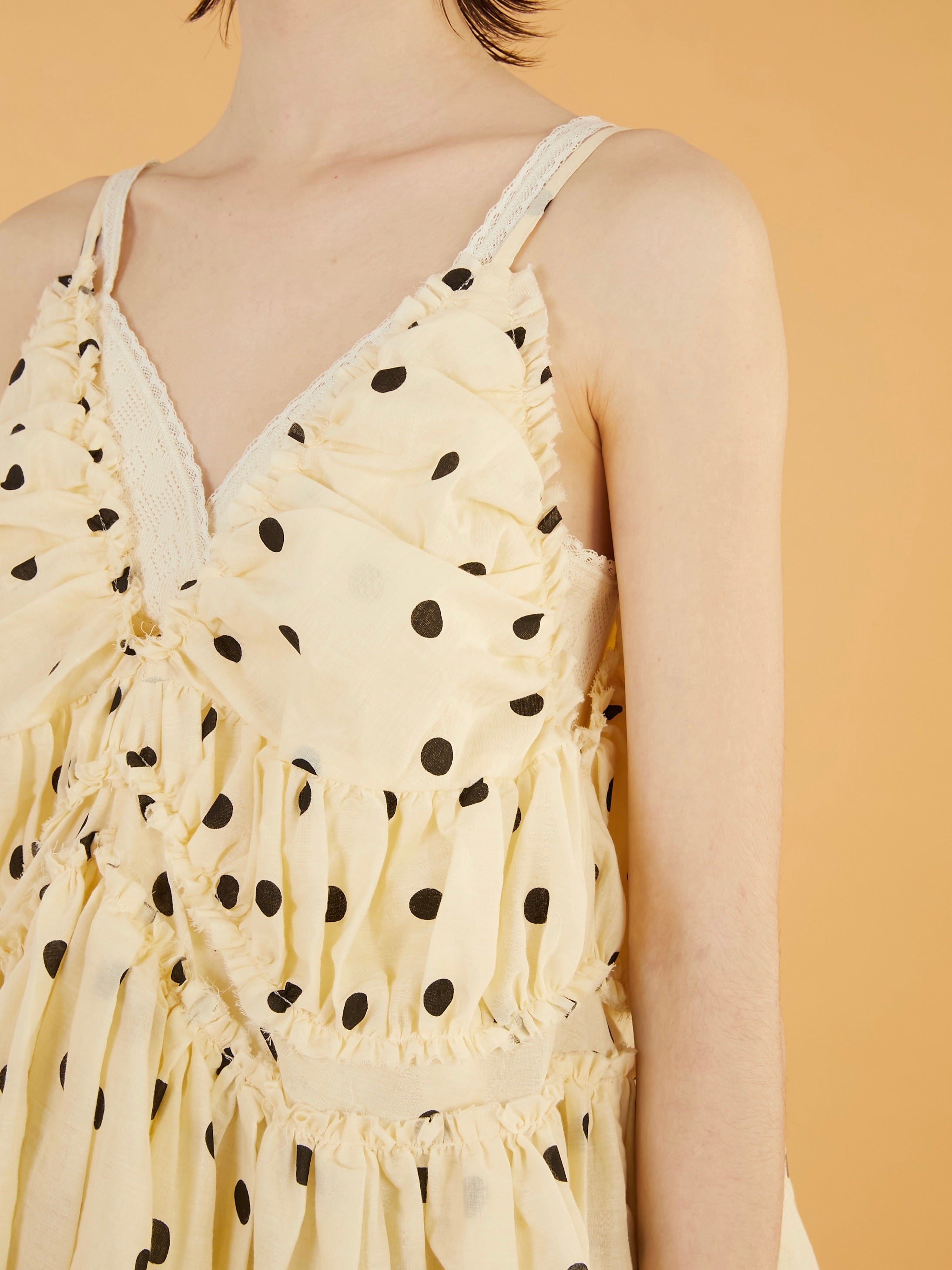 frill gather volume camisole|DOT