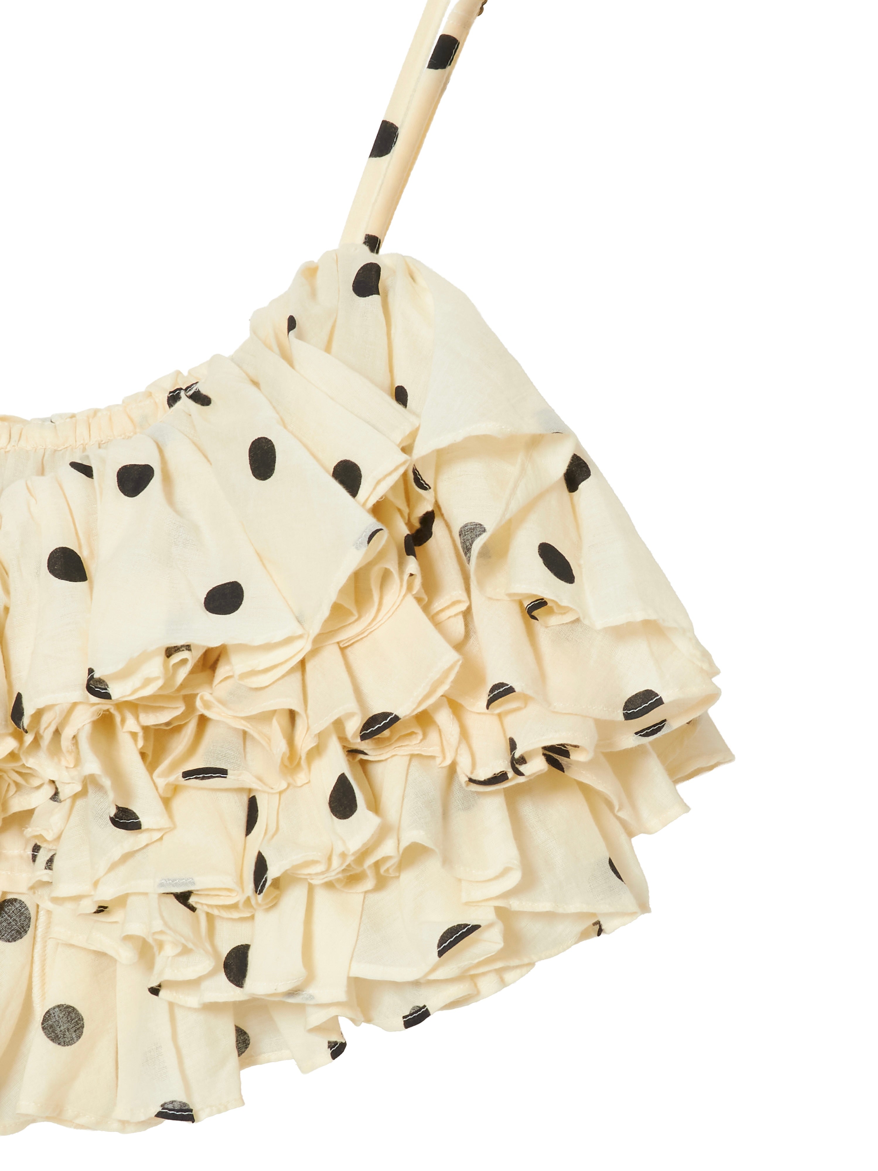 dot frill cami|IVORY