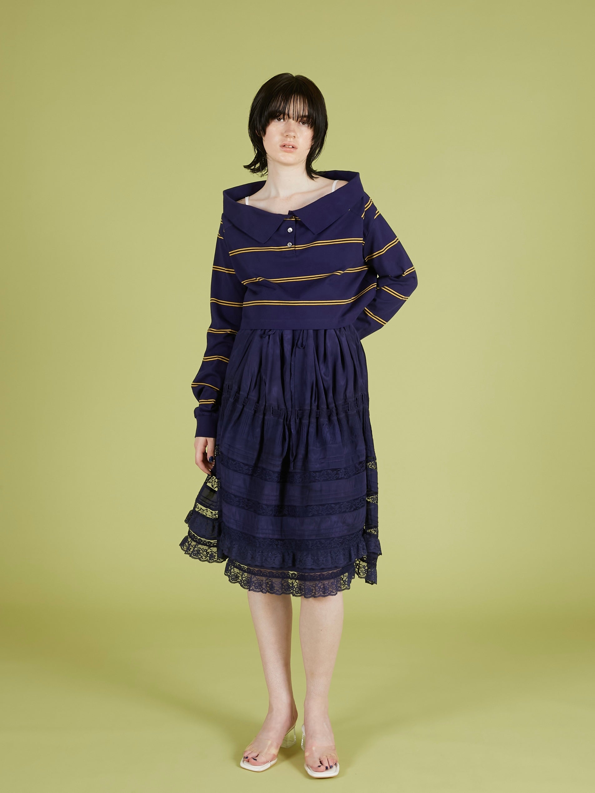 west tuck easy skirt|NAVY